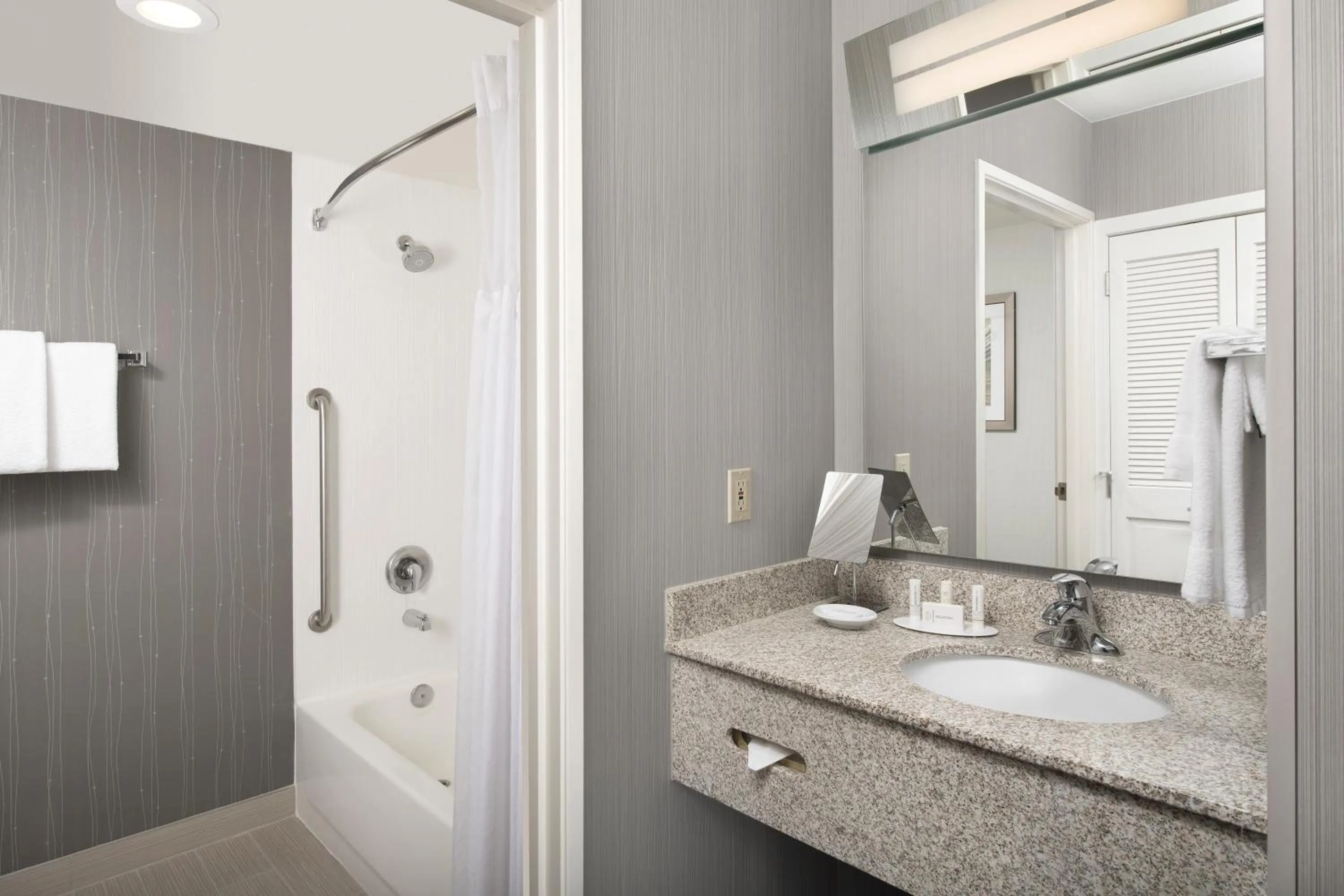 Bathroom in Courtyard by Marriott Portland Hillsboro