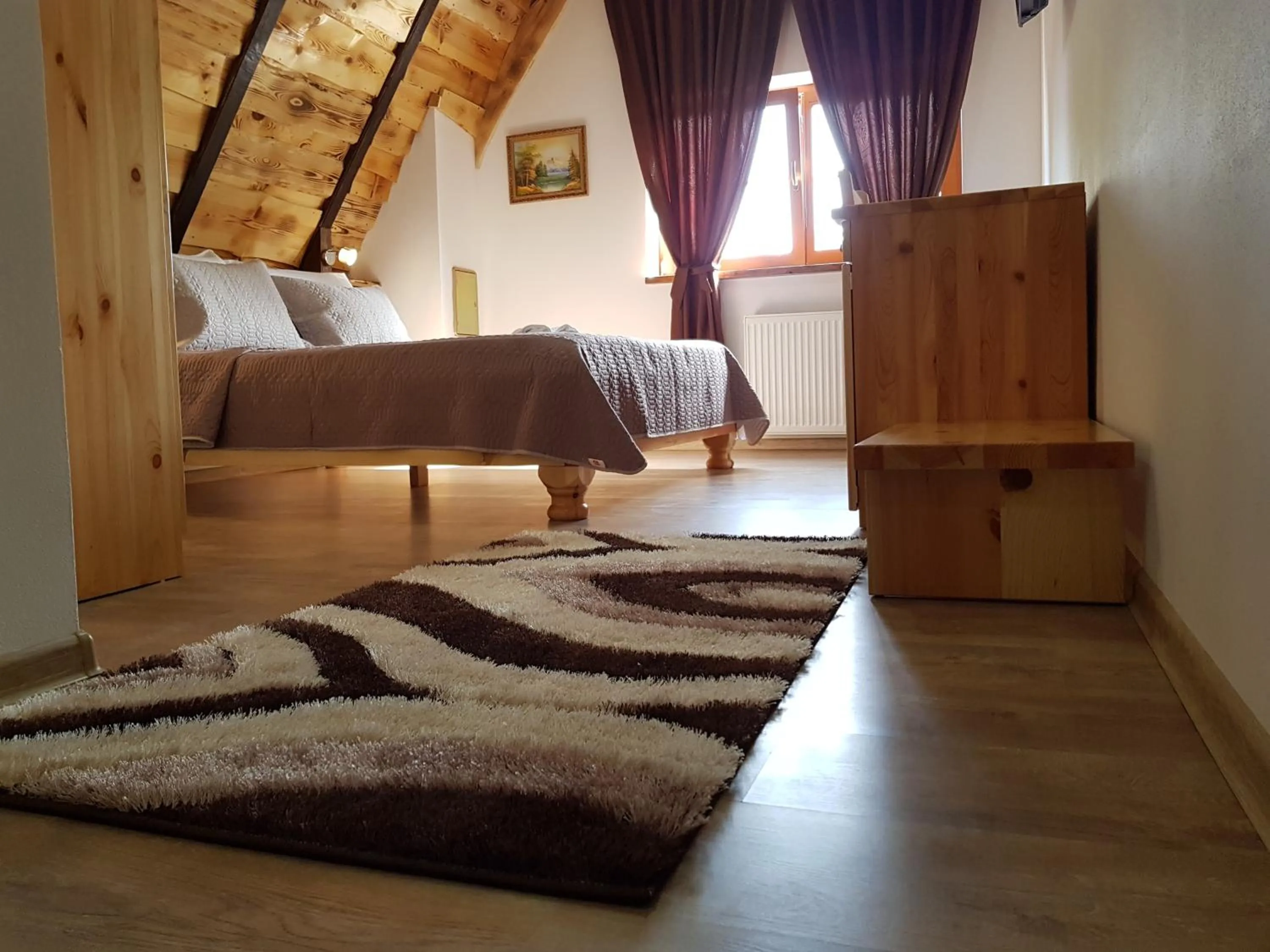 Bedroom, Bed in Rustic Lodge Plitvice