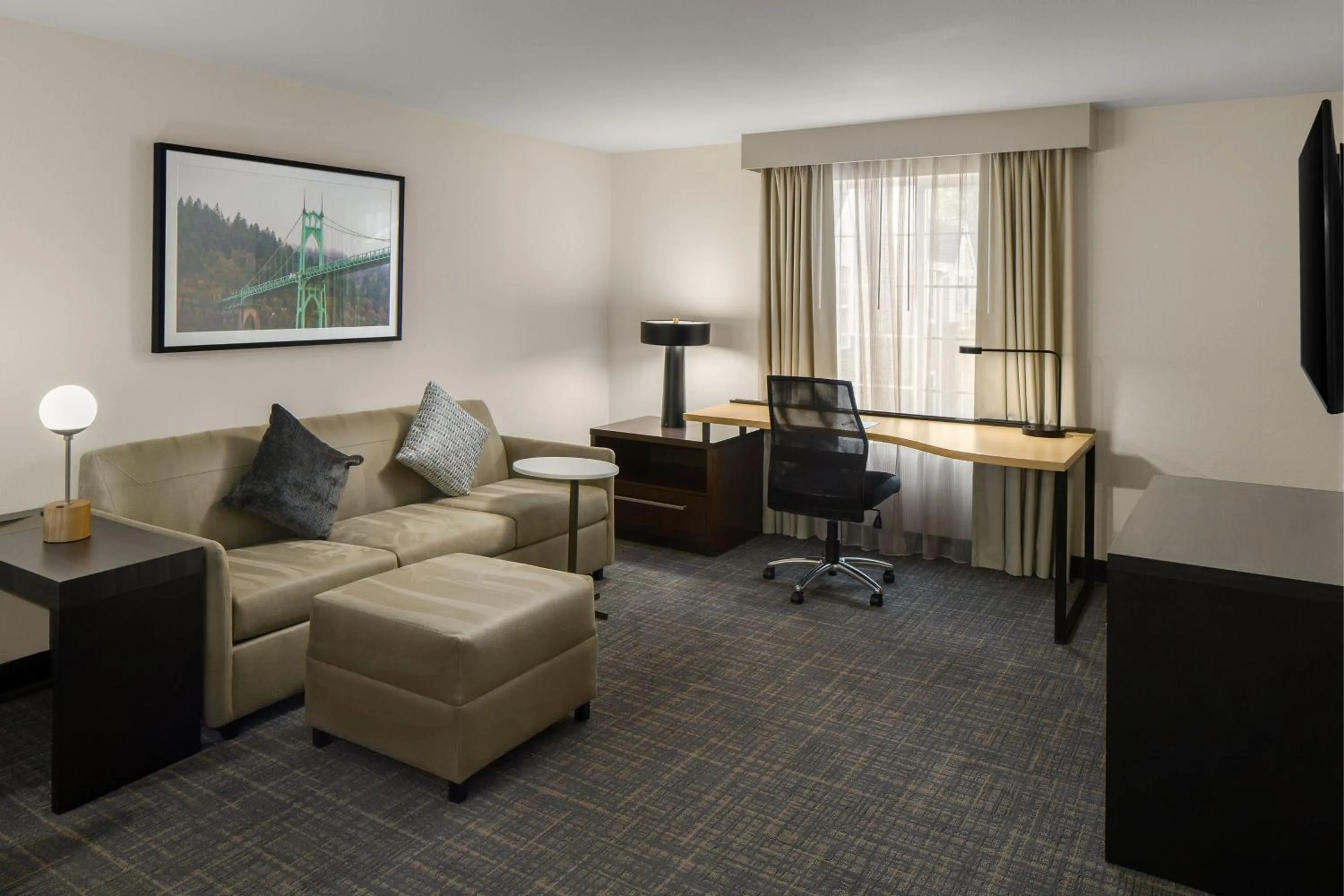 Living room in Residence Inn Portland Hillsboro