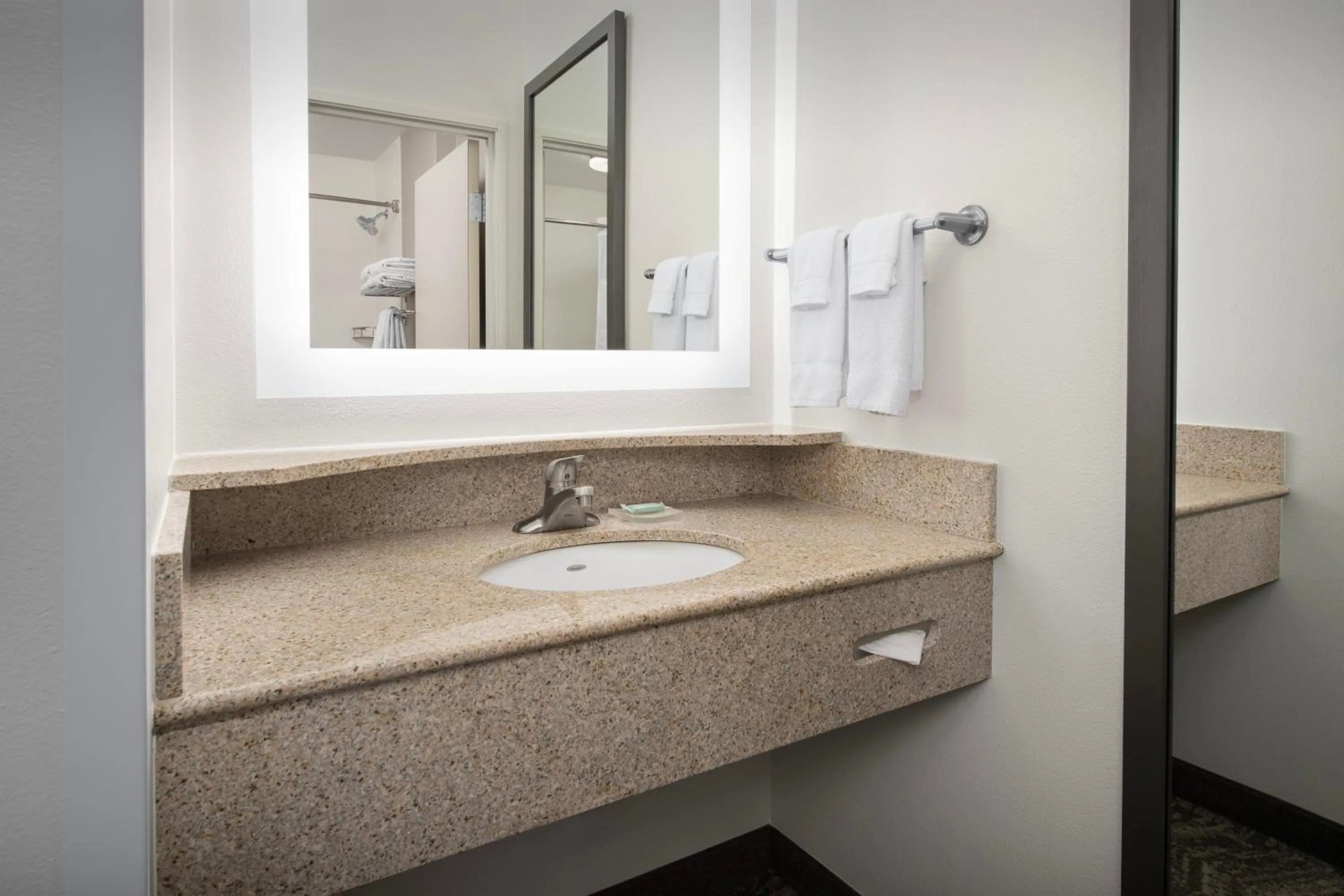 Bathroom in SpringHill Suites by Marriott Portland Vancouver