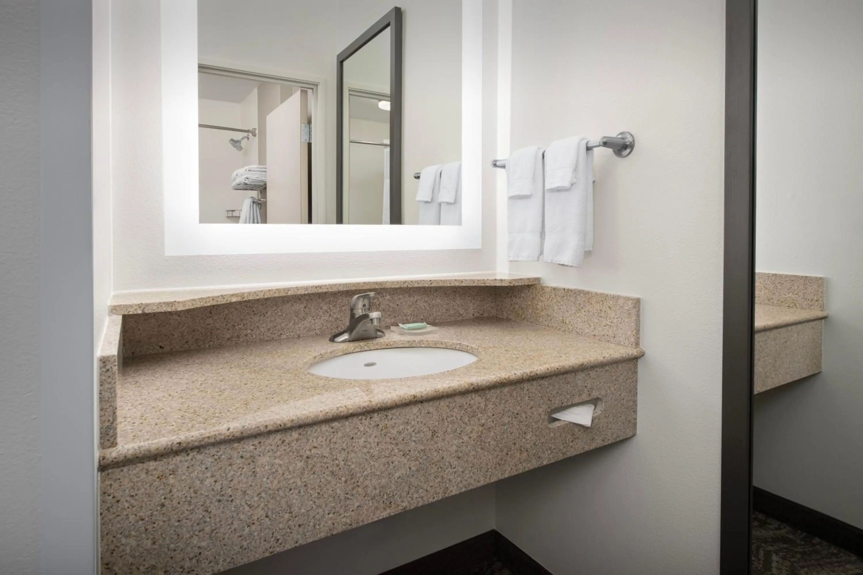 Bathroom in SpringHill Suites by Marriott Portland Vancouver