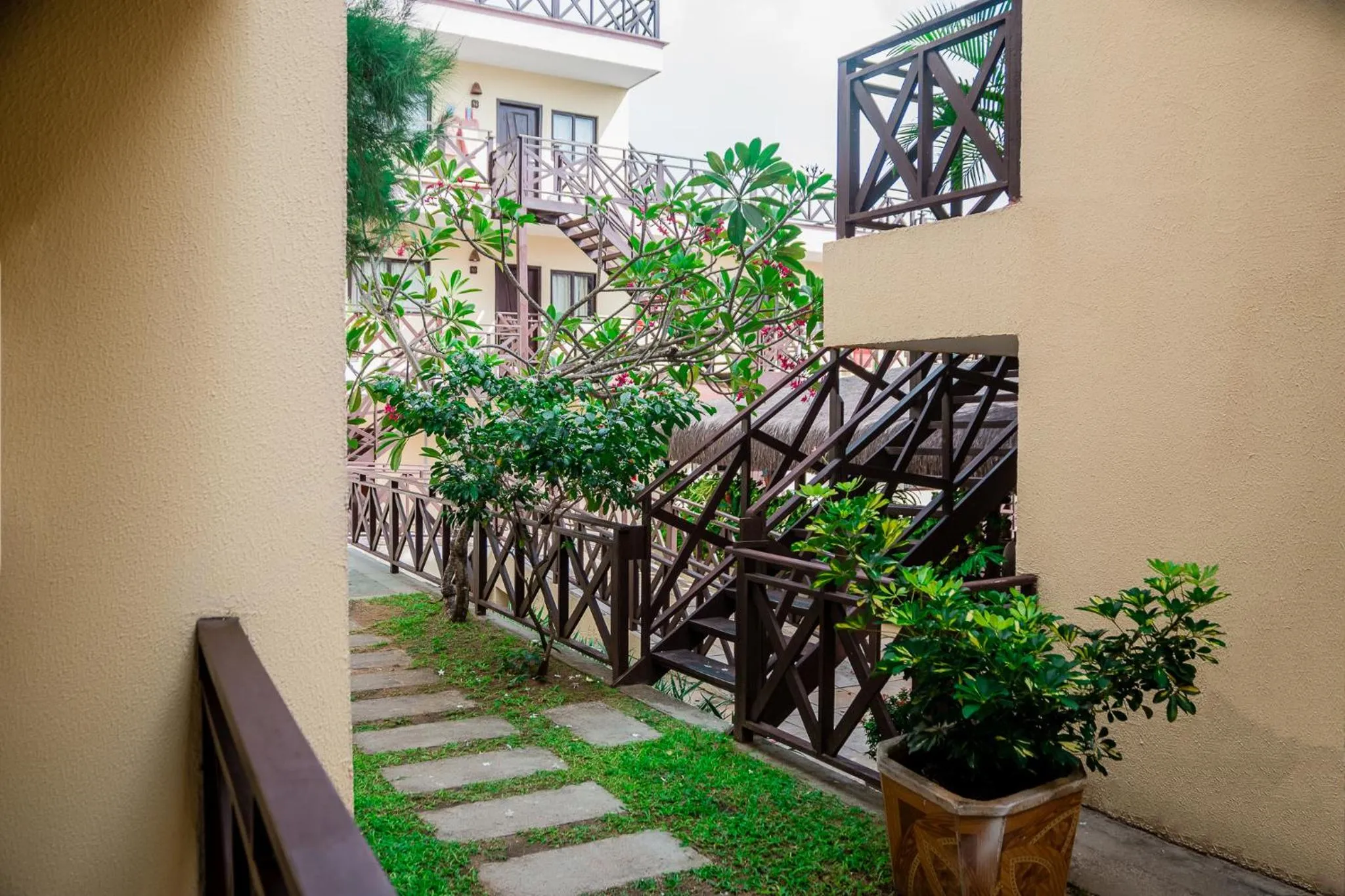 Garden view in Apart Hotel Serantes