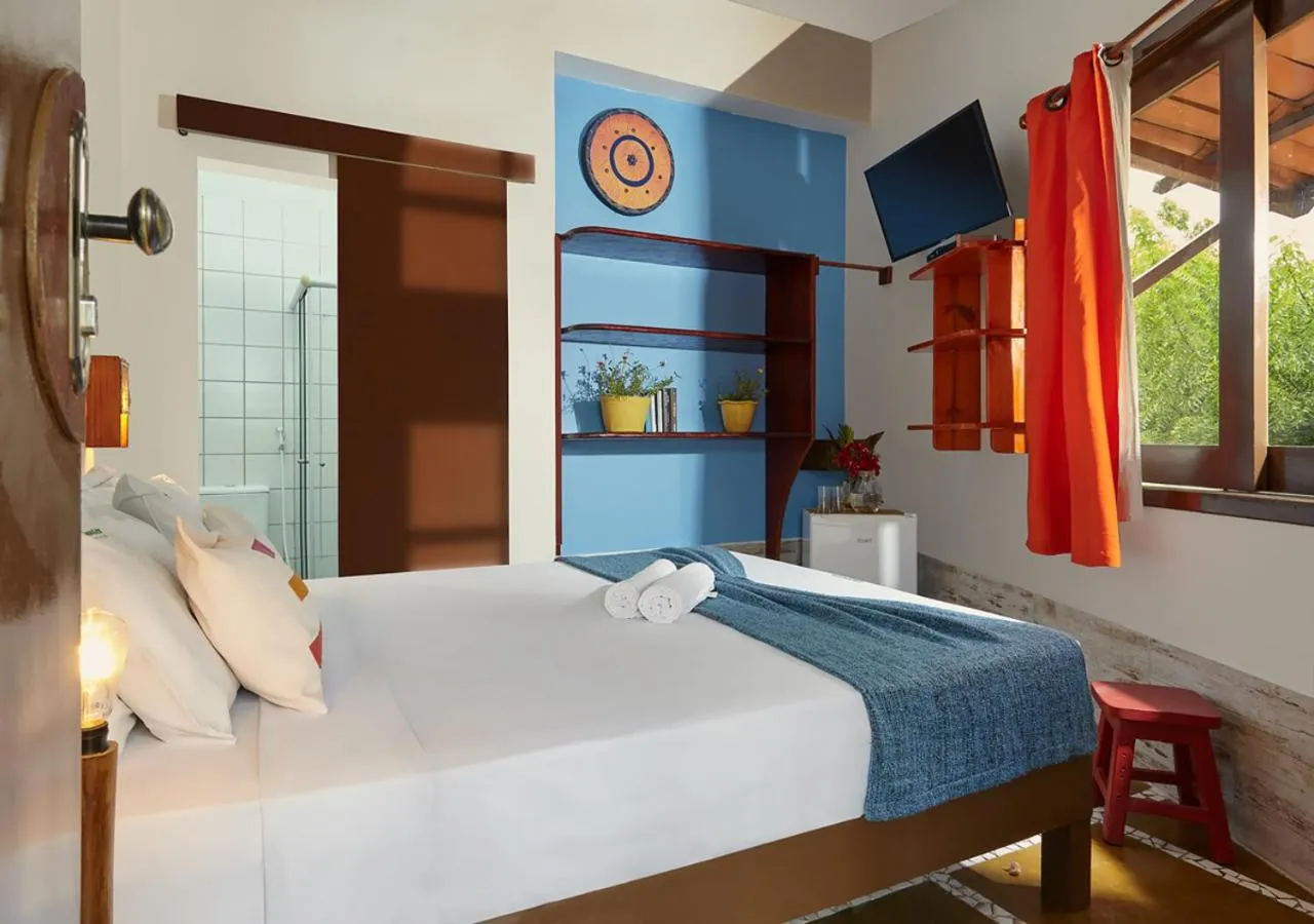 Bed in Pousada Samba do Kite