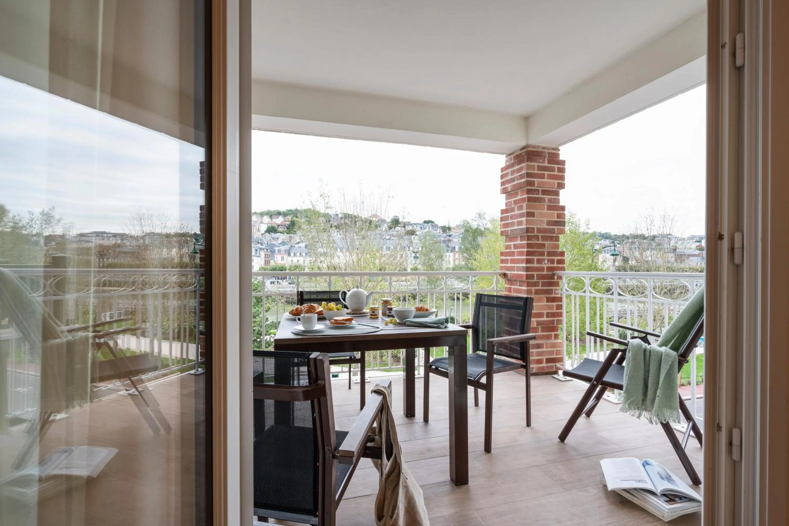 Balcony/Terrace in Résidence Pierre & Vacances Premium Presqu'Ile de la Touques