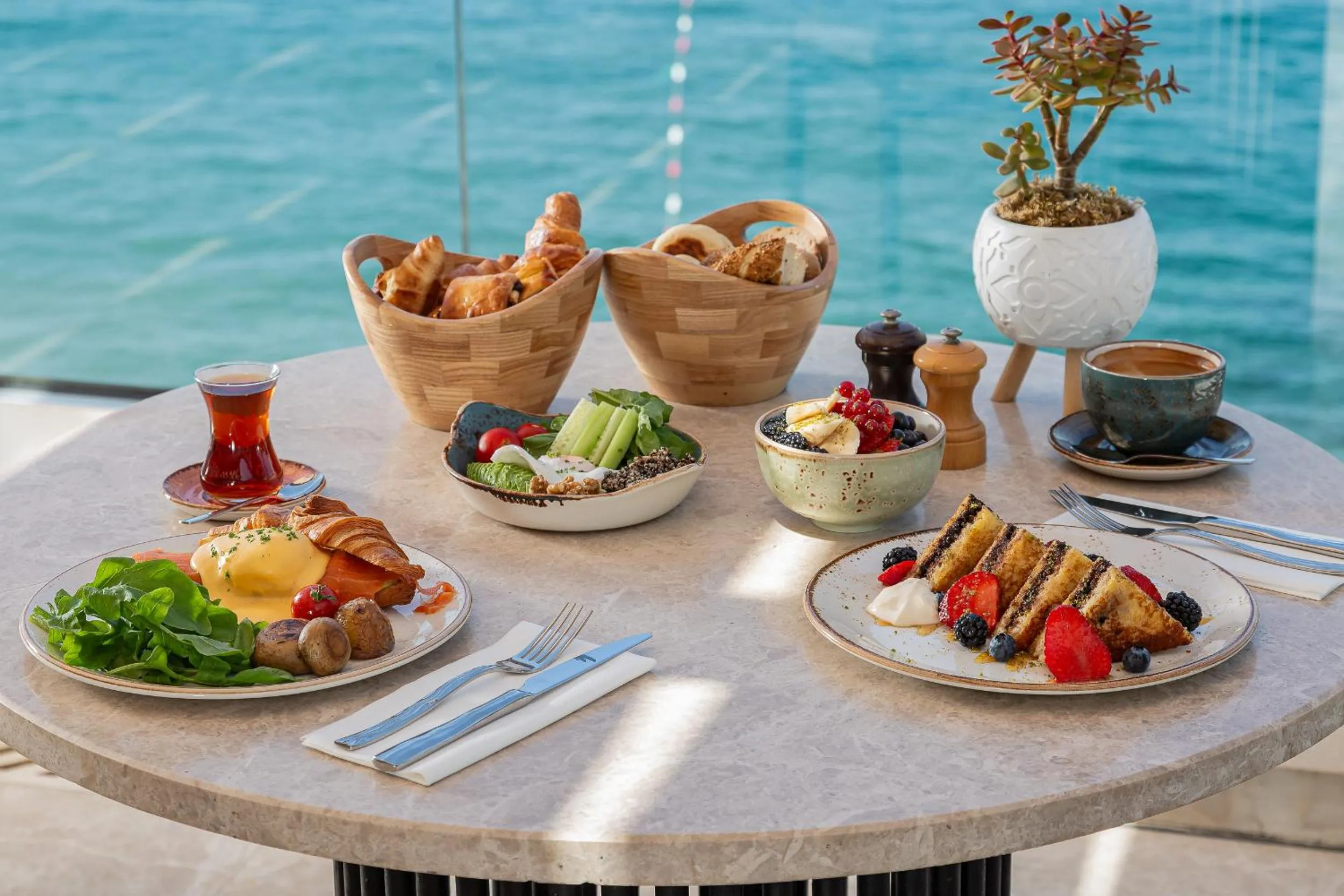 Breakfast in Allium Bodrum Resort & Spa