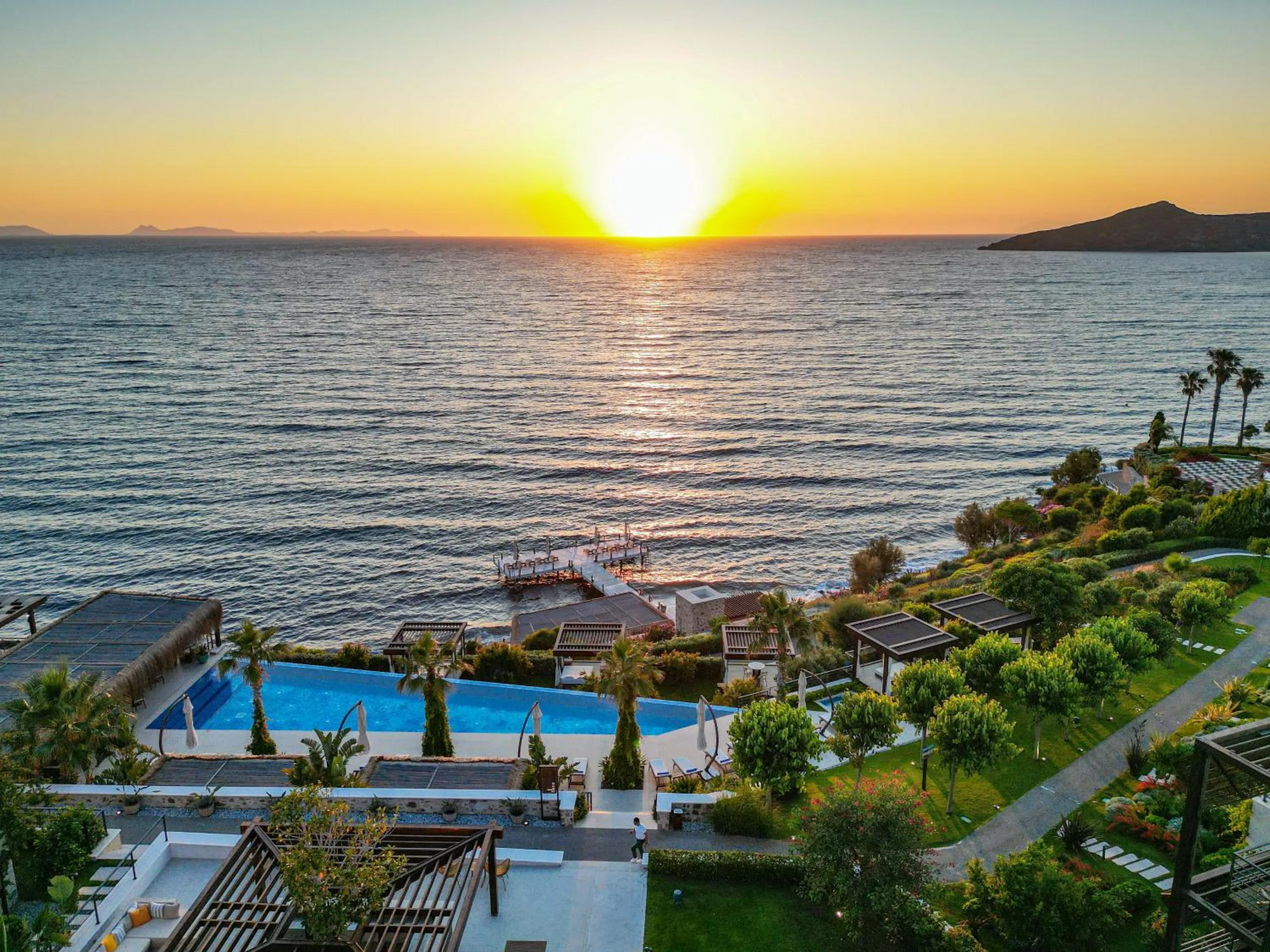 Sunset in Allium Bodrum Resort & Spa
