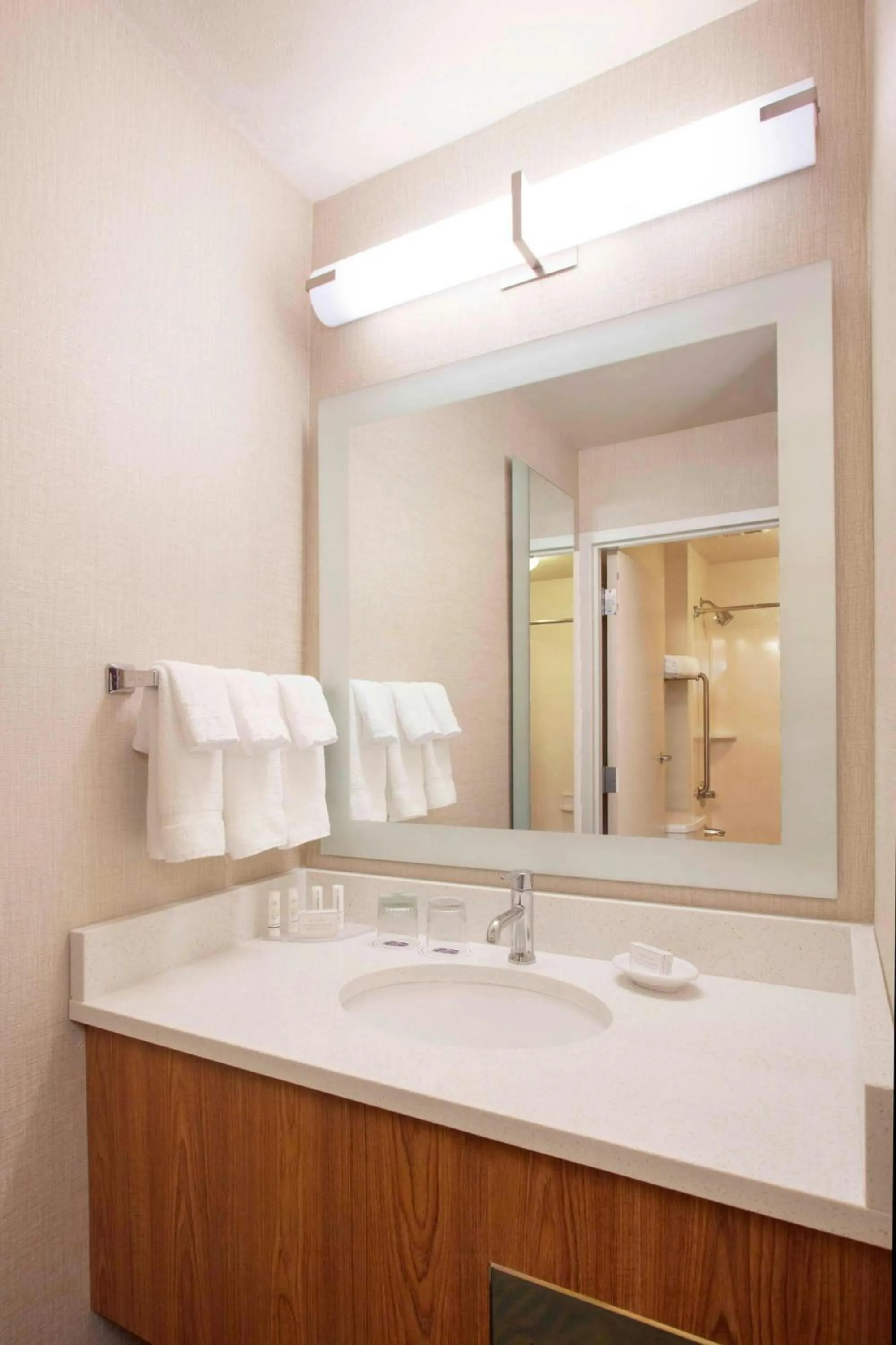 Bathroom in SpringHill Suites Phoenix Tempe Airport