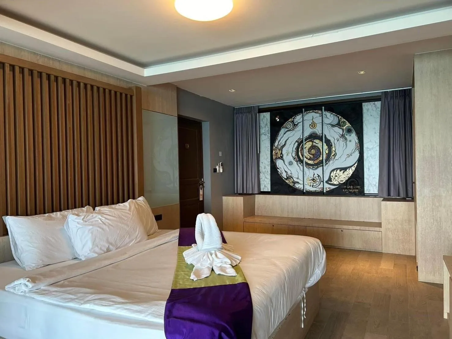 Bed in Cliff Lanta Suite-Koh Lanta Krabi