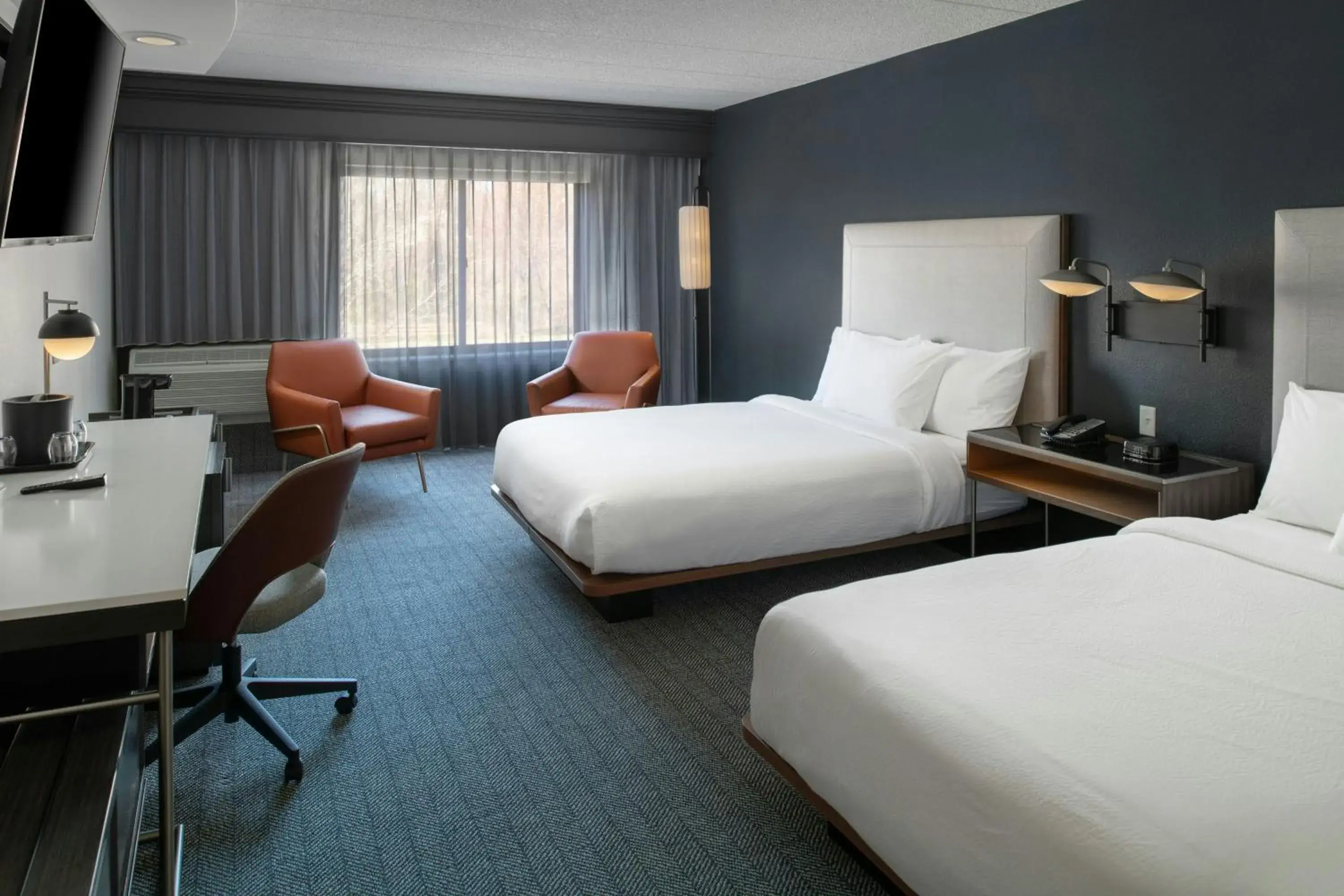 Queen Room with Two Queen Beds in Courtyard by Marriott Providence Lincoln Queen Room with Two Queen Beds in Courtyard by Marriott Providence Lincoln