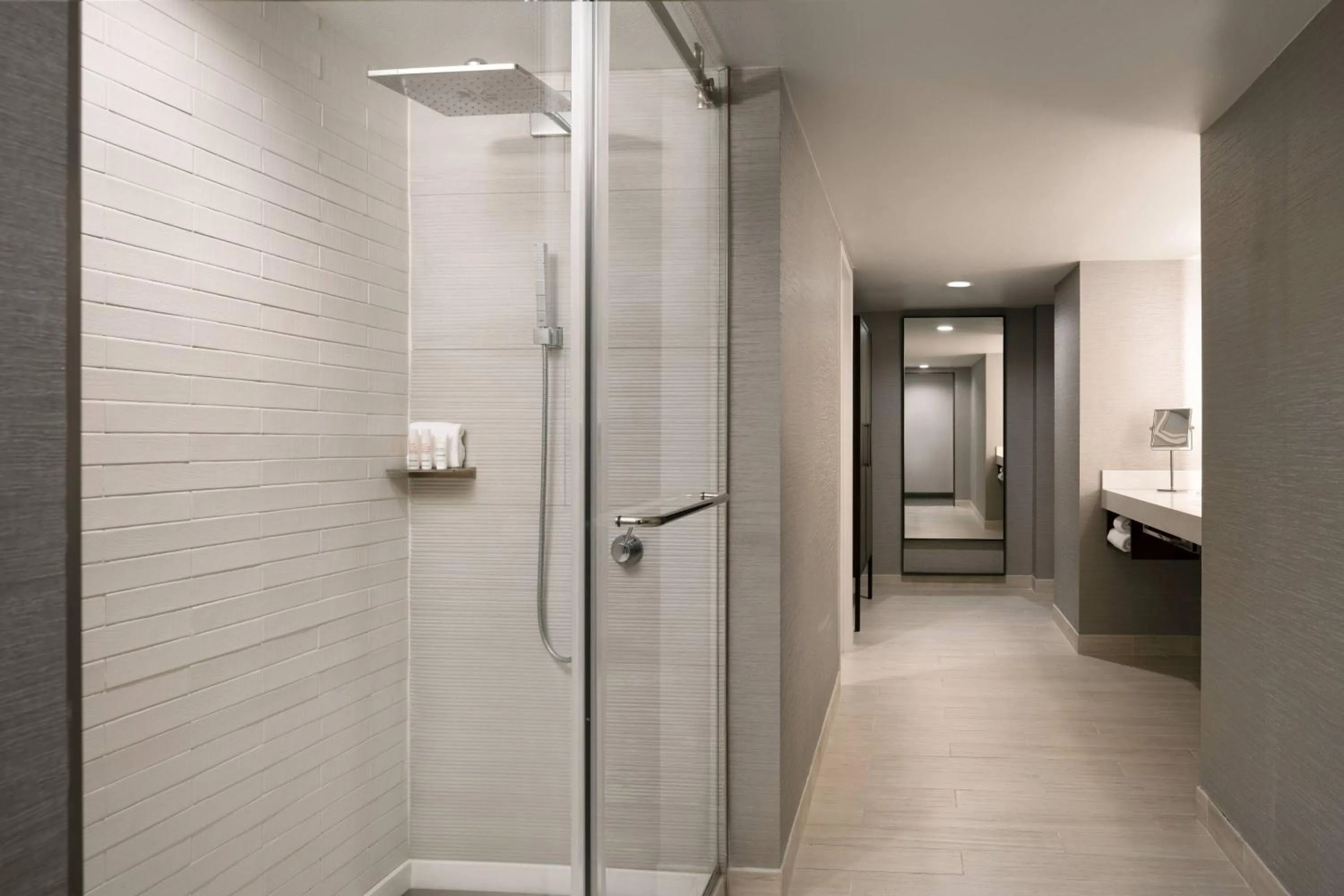 Bathroom in Marriott Riverside at the Convention Center