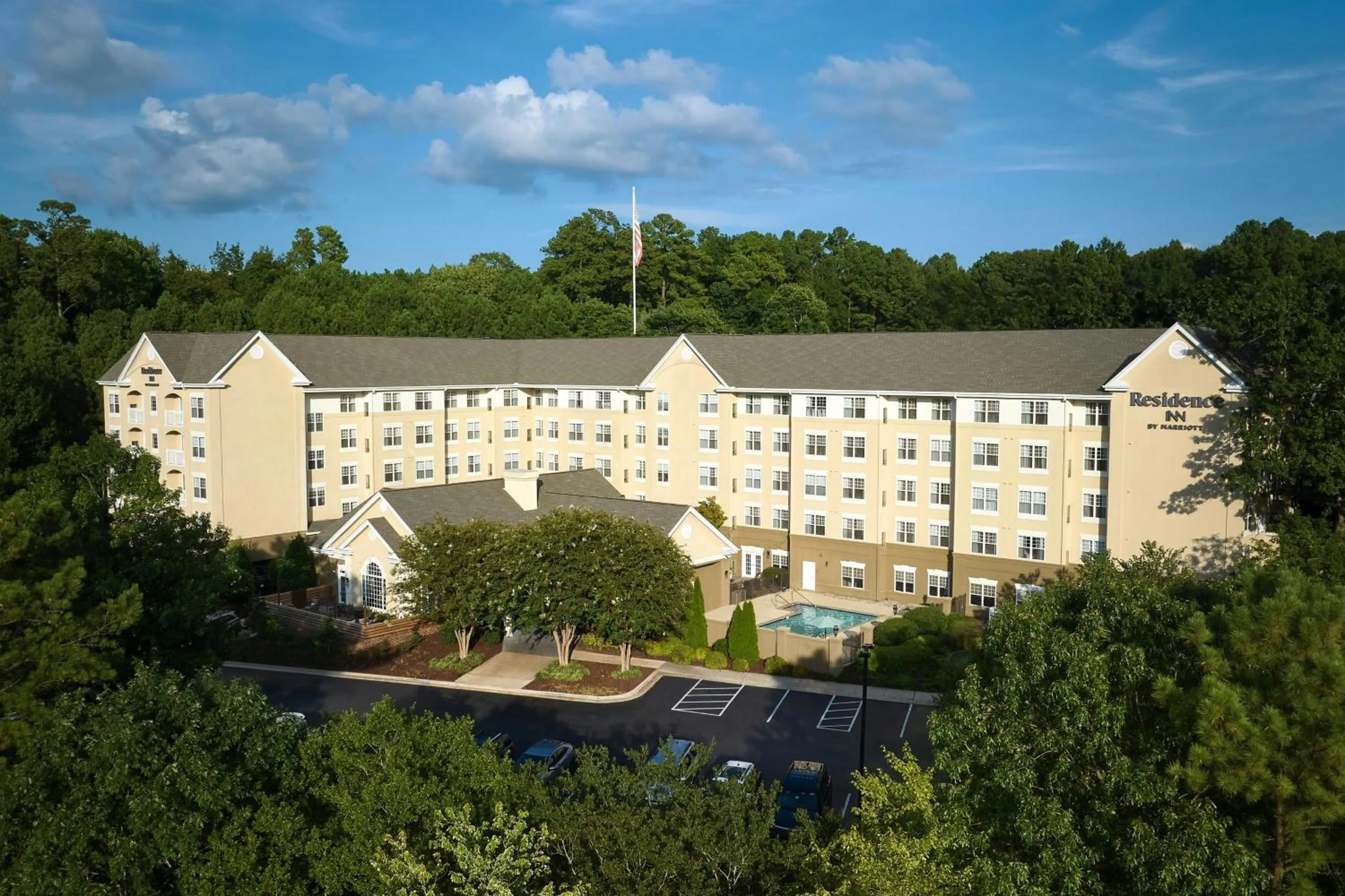 Property building in Residence Inn by Marriott Raleigh Crabtree Valley