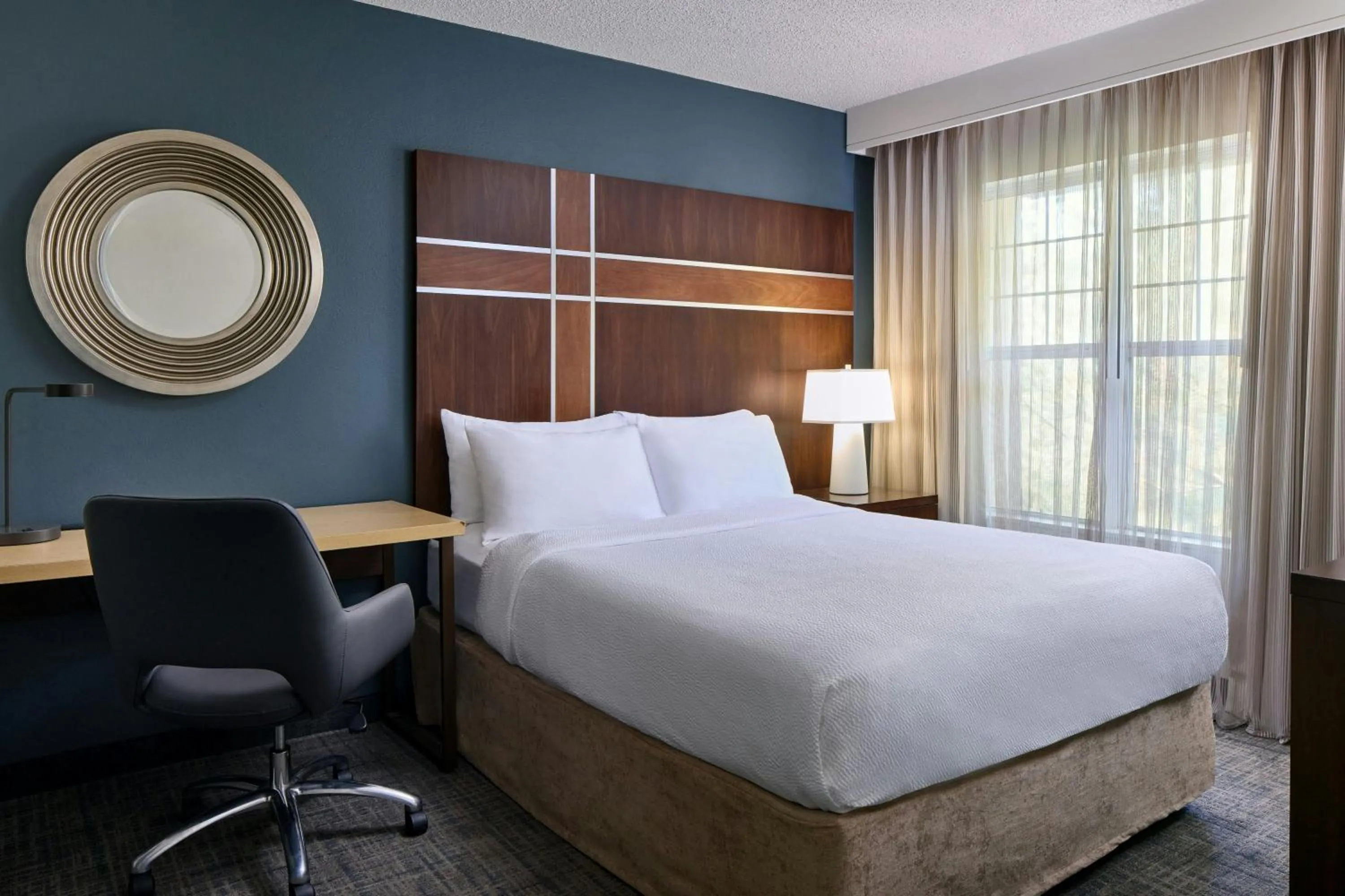 Bedroom, Bed in Residence Inn by Marriott Raleigh Crabtree Valley