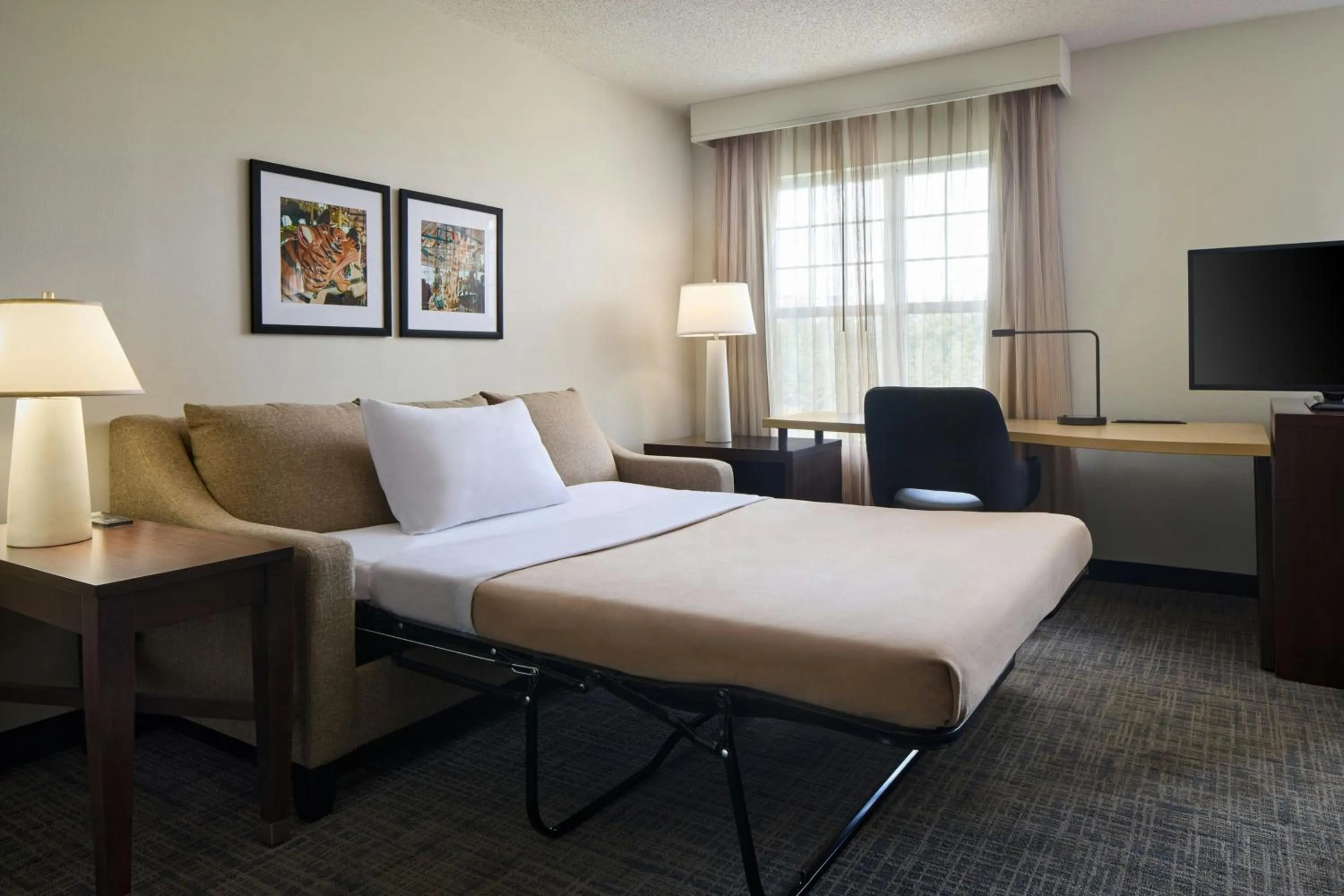 Bedroom, Bed in Residence Inn by Marriott Raleigh Crabtree Valley