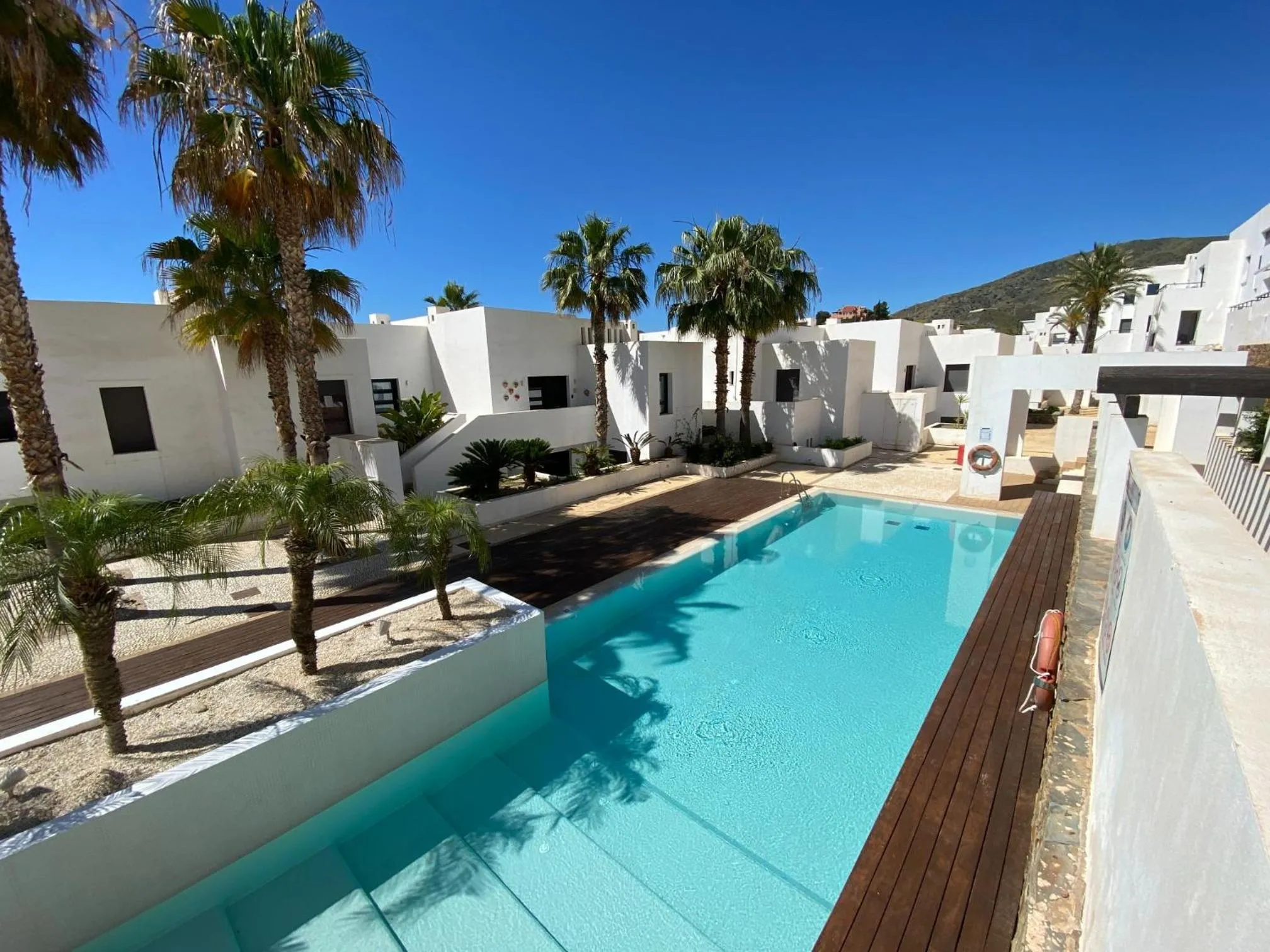 Pool view in Mojacarholiday