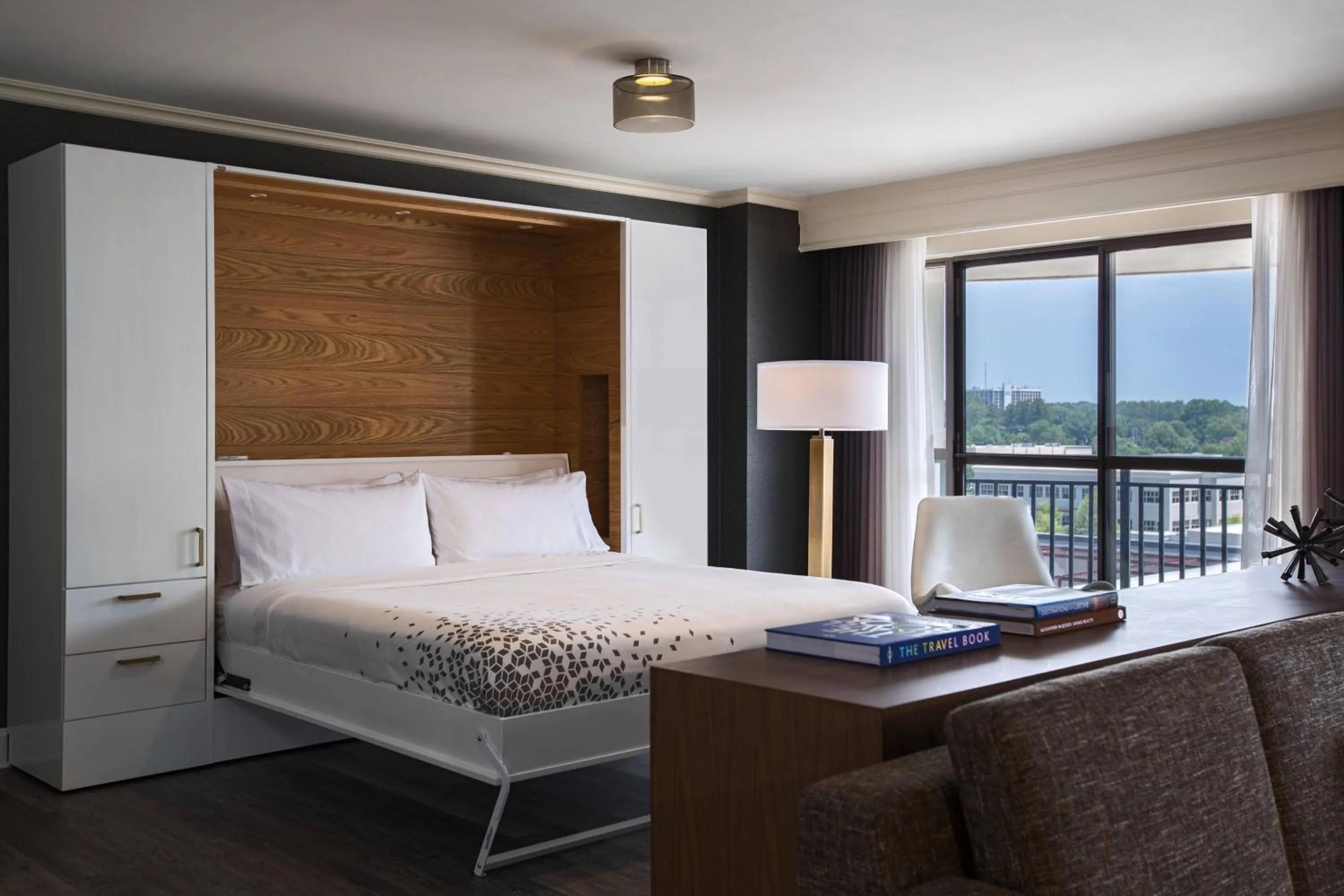 Photo of the whole room, Bed in Renaissance Raleigh North Hills Hotel