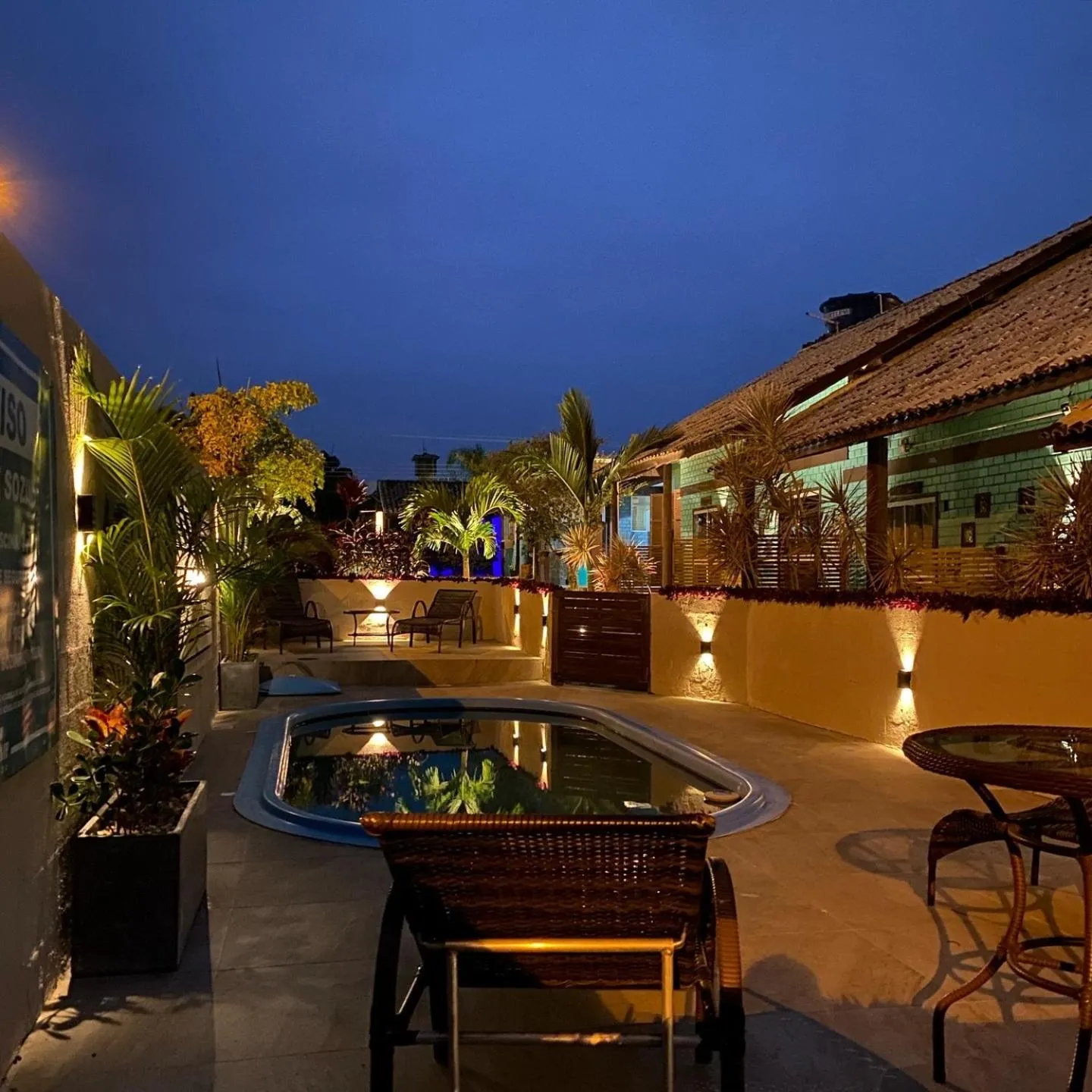 Patio in Pousada Hanalie by - Easy Hotéis