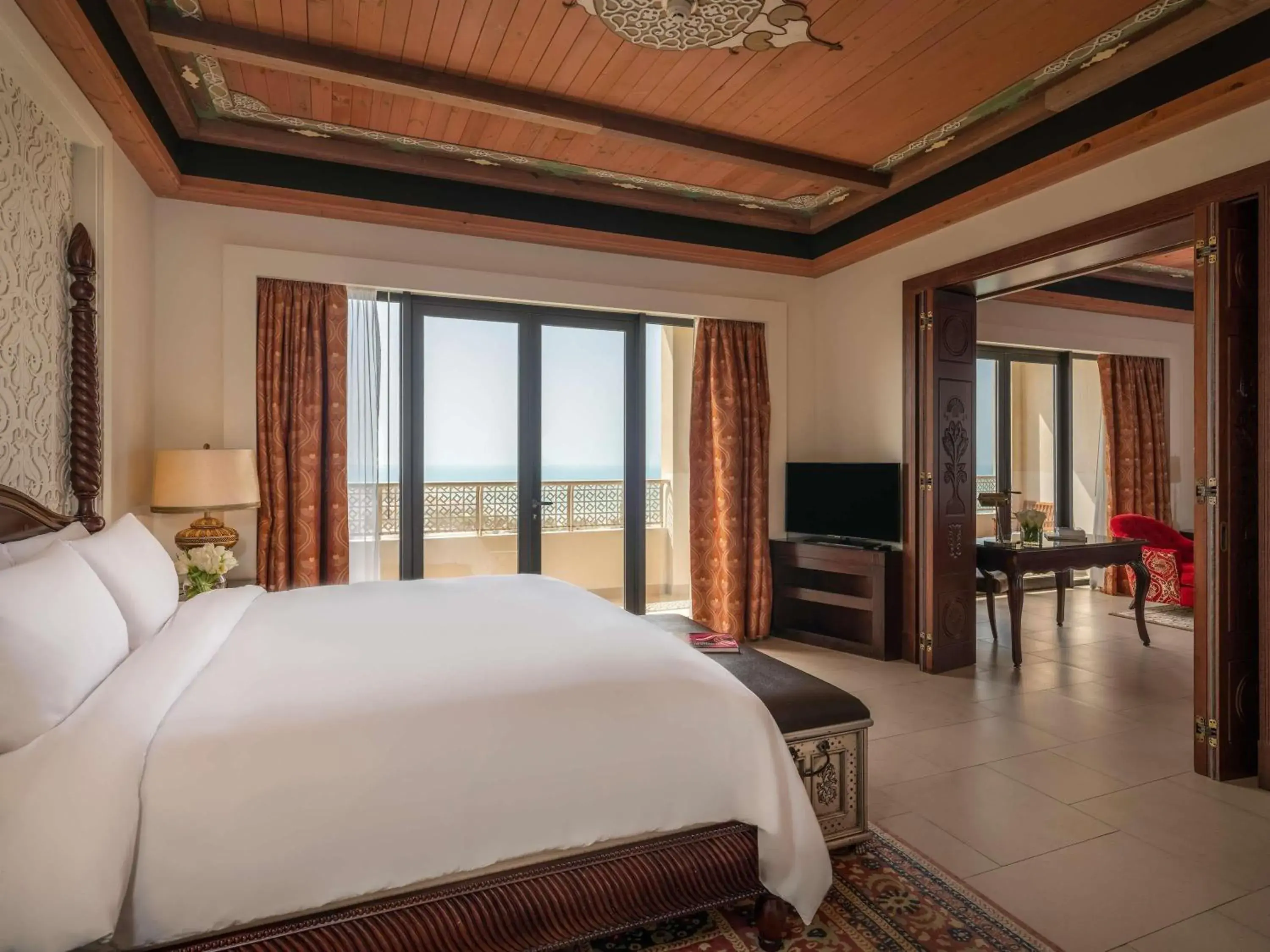 Bedroom, Bed in Sofitel Bahrain Zallaq Thalassa Sea & Spa Bedroom, Bed in Sofitel Bahrain Zallaq Thalassa Sea & Spa