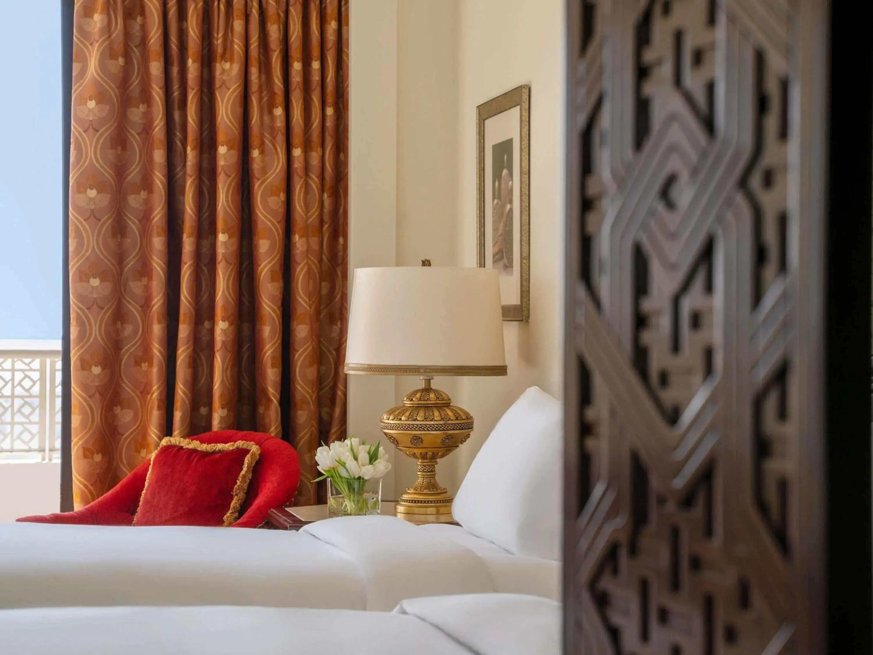 Bedroom, Bed in Sofitel Bahrain Zallaq Thalassa Sea & Spa Bedroom, Bed in Sofitel Bahrain Zallaq Thalassa Sea & Spa