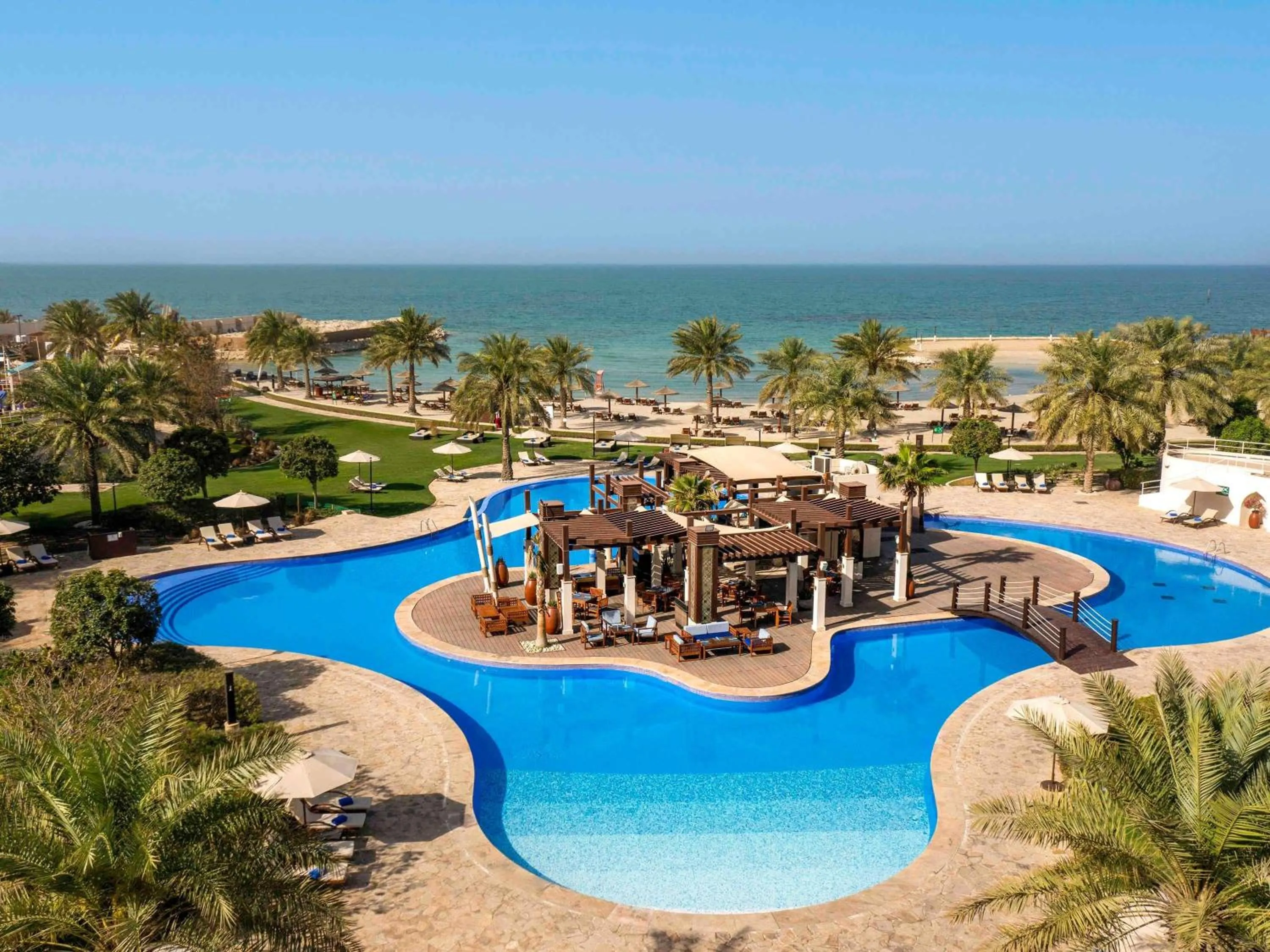 Pool view in Sofitel Bahrain Zallaq Thalassa Sea & Spa