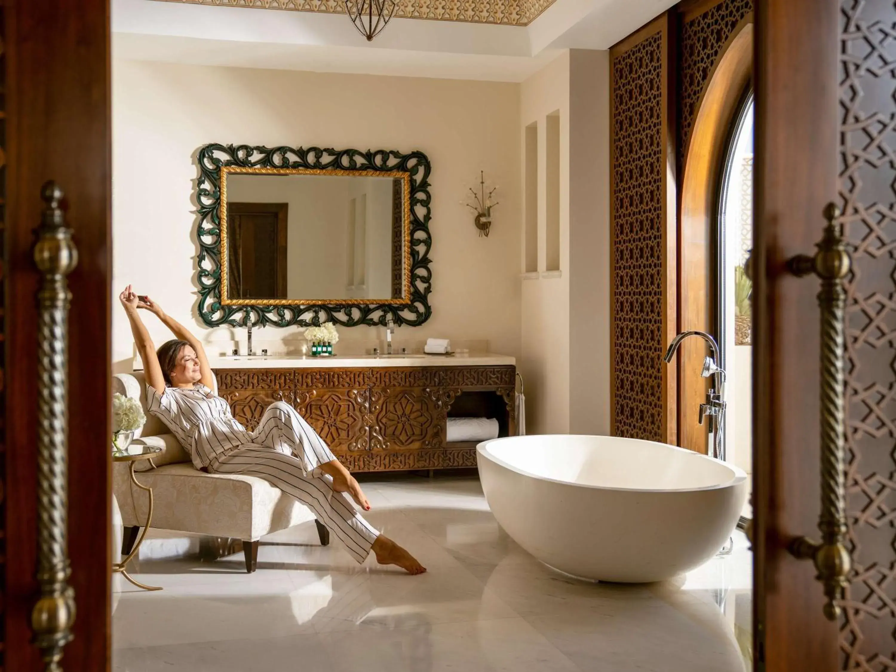 Bathroom in Sofitel Bahrain Zallaq Thalassa Sea & Spa
