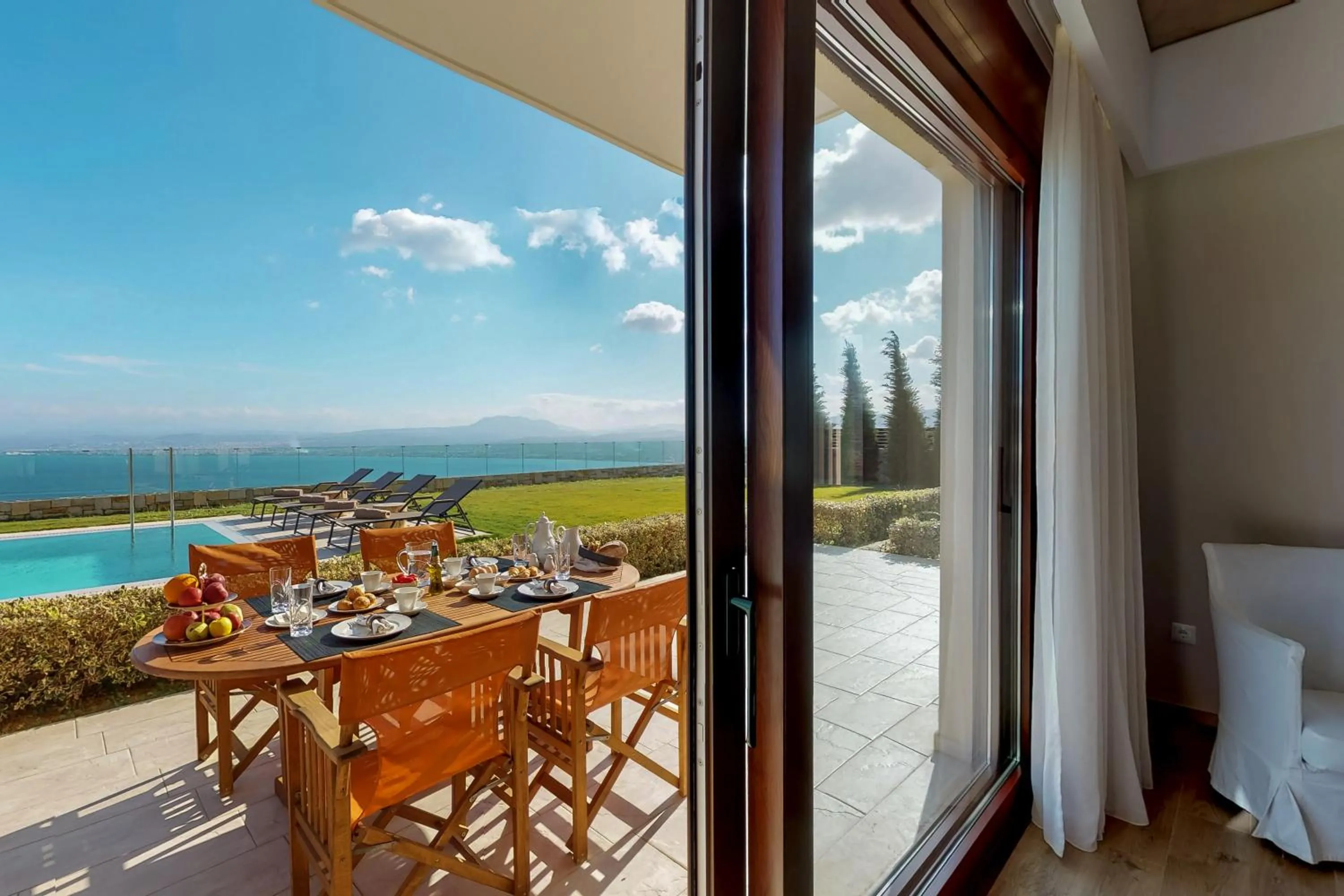 Seating area in Ocean Villas Complex