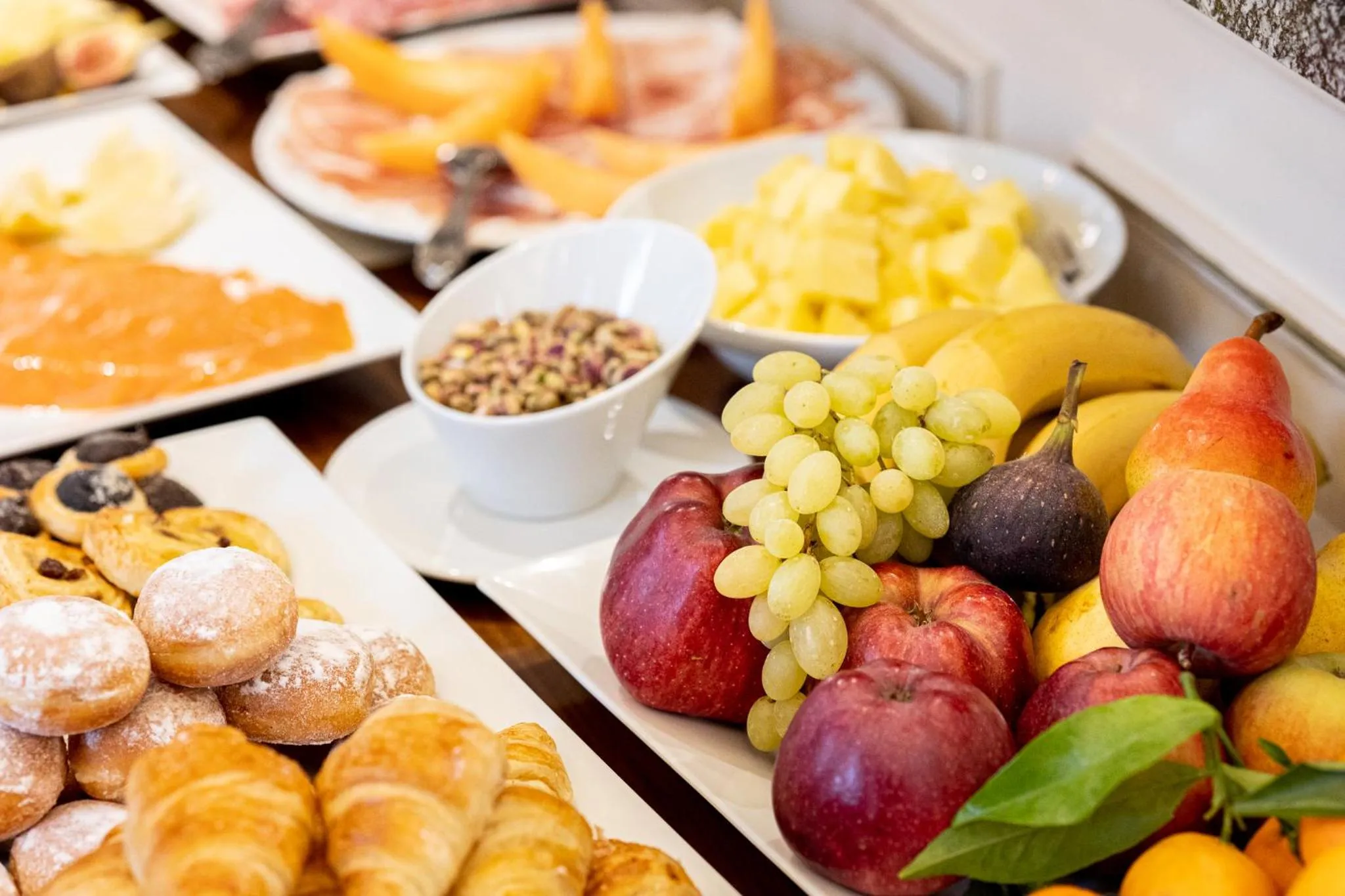 Buffet breakfast in Villa Basileia Riverside