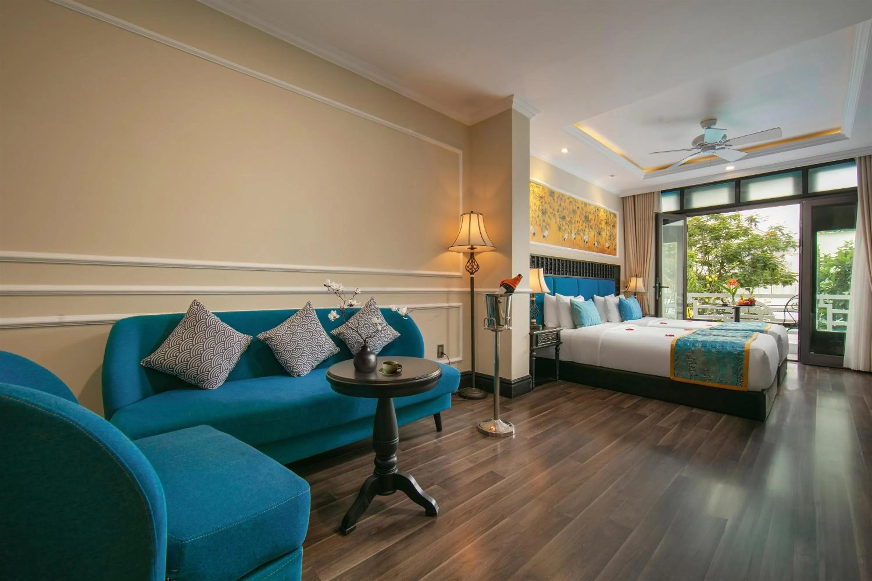 Bed in Hoi An Golden Holiday Hotel & Spa