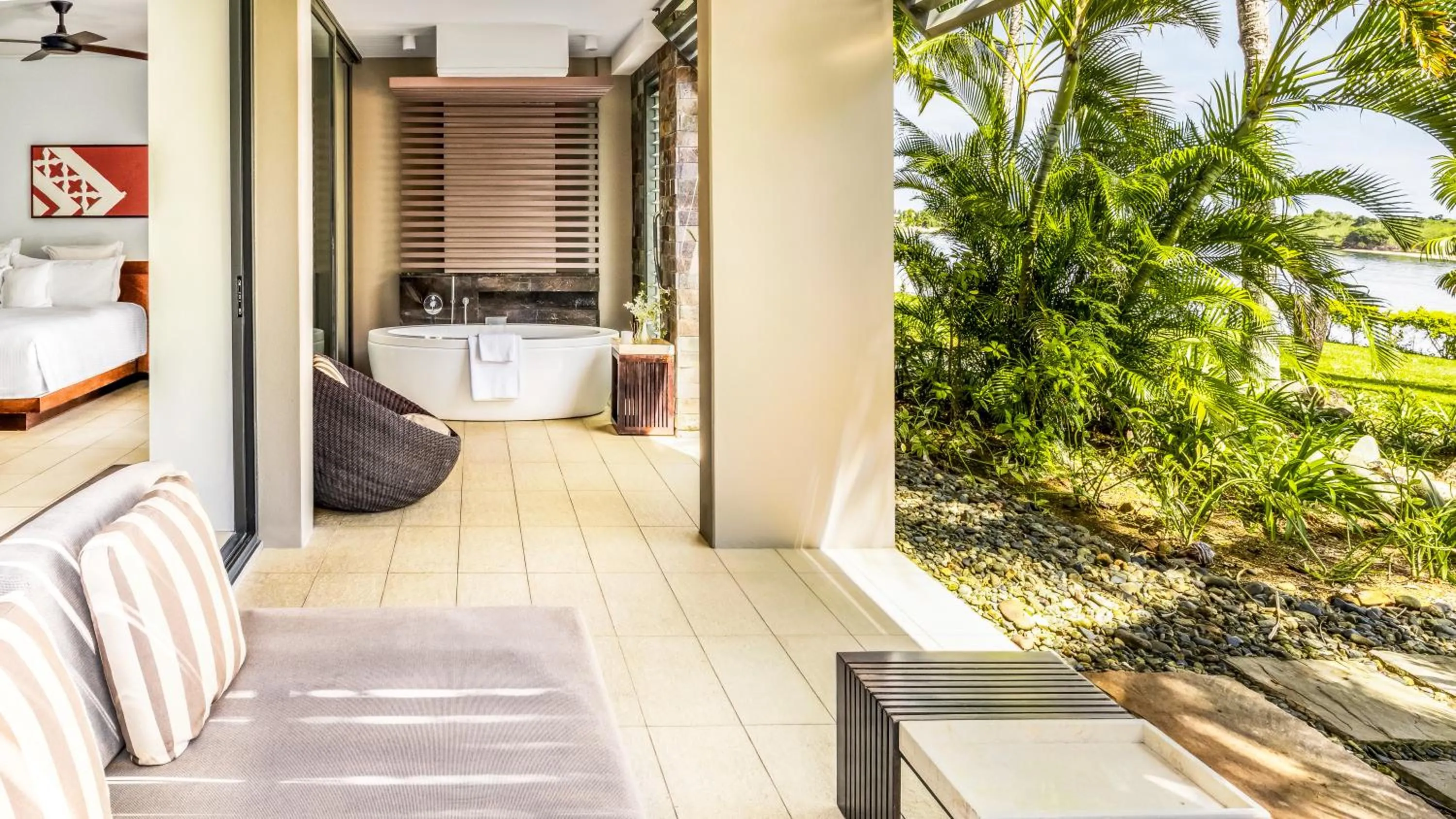 Patio in InterContinental Fiji Golf Resort & Spa by IHG