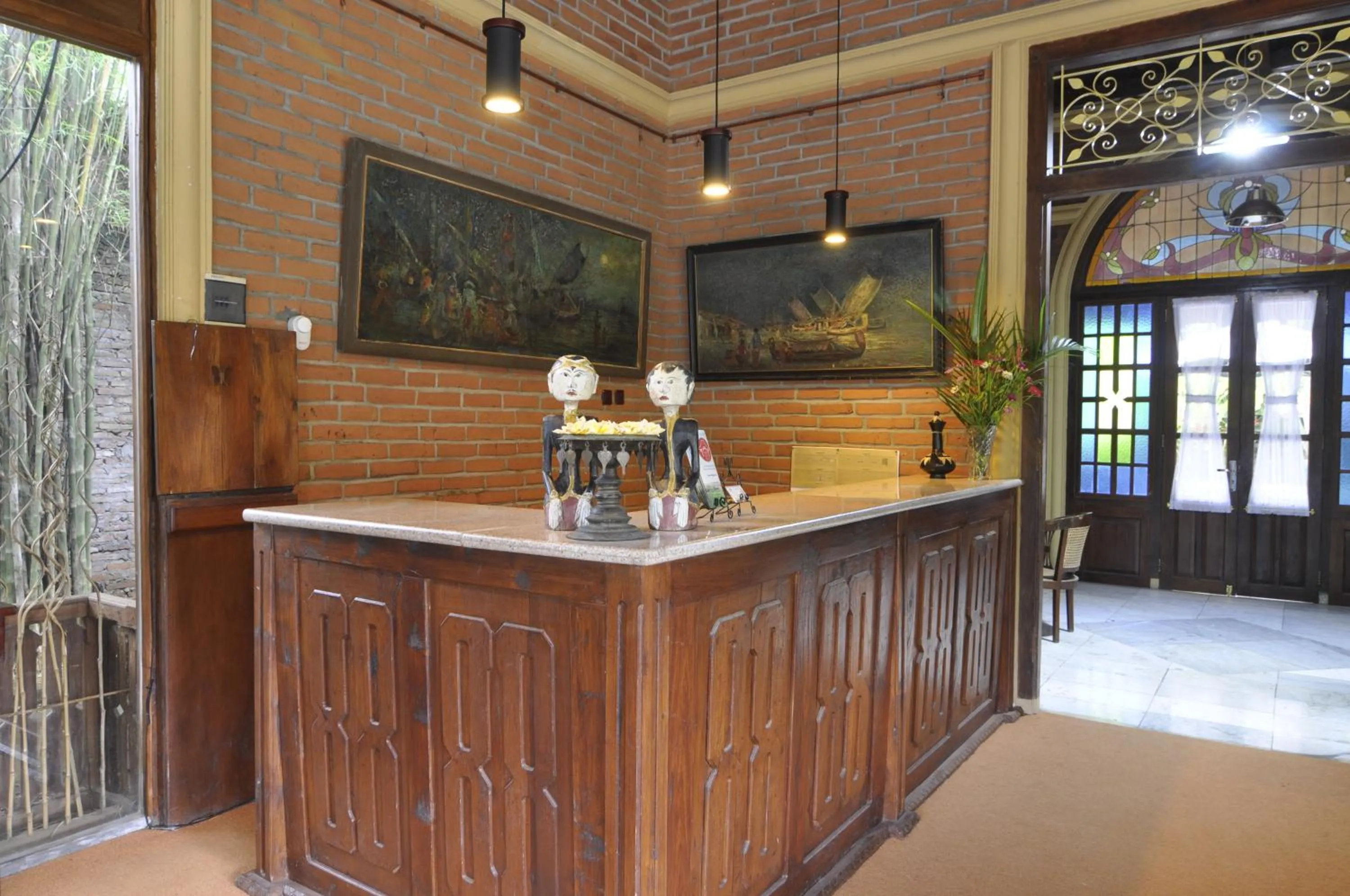 Lobby or reception in Hills Joglo Villa