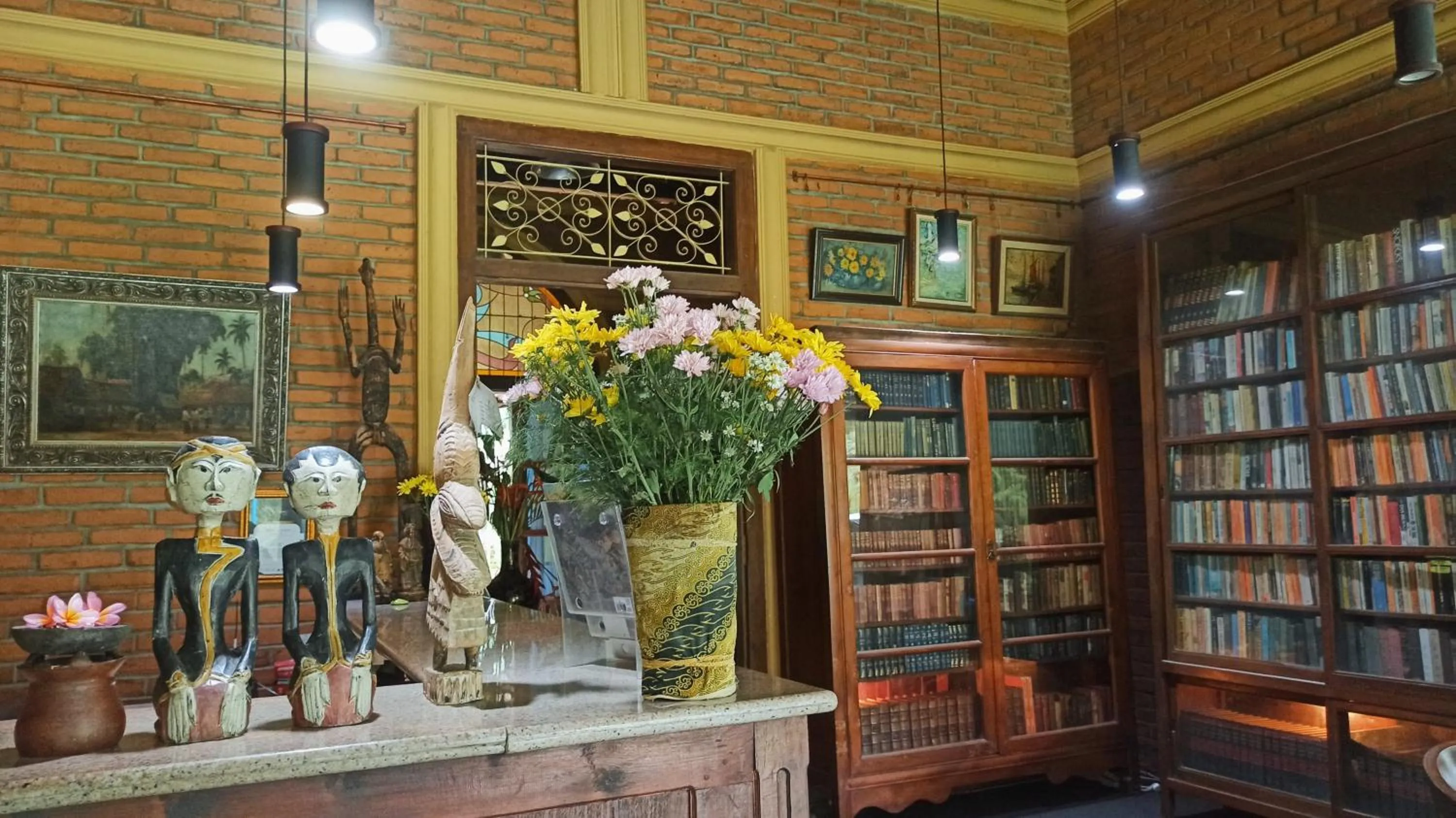 Lobby or reception in Hills Joglo Villa