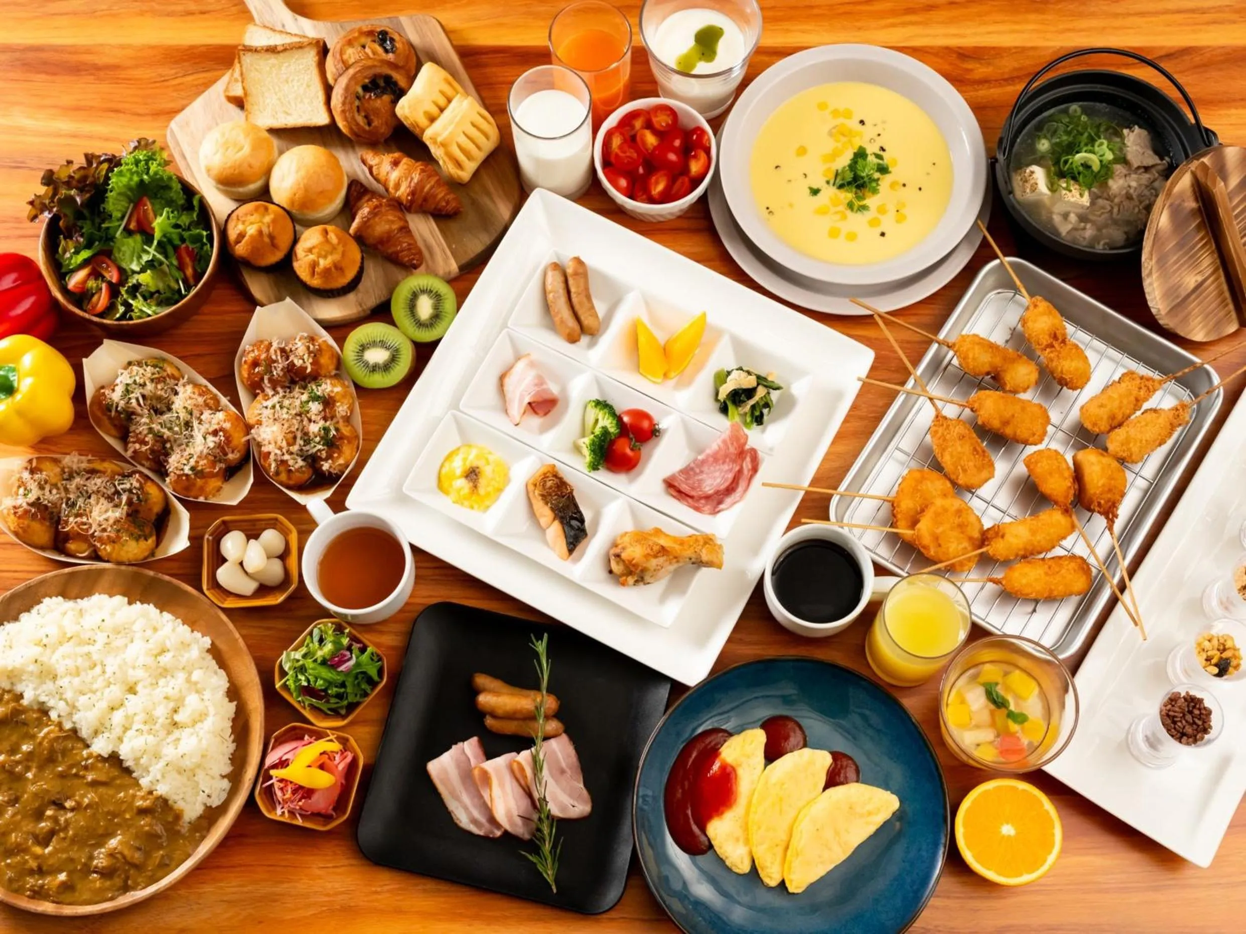 Breakfast in Ark Hotel Osaka Shinsaibashi -ROUTE INN HOTELS-