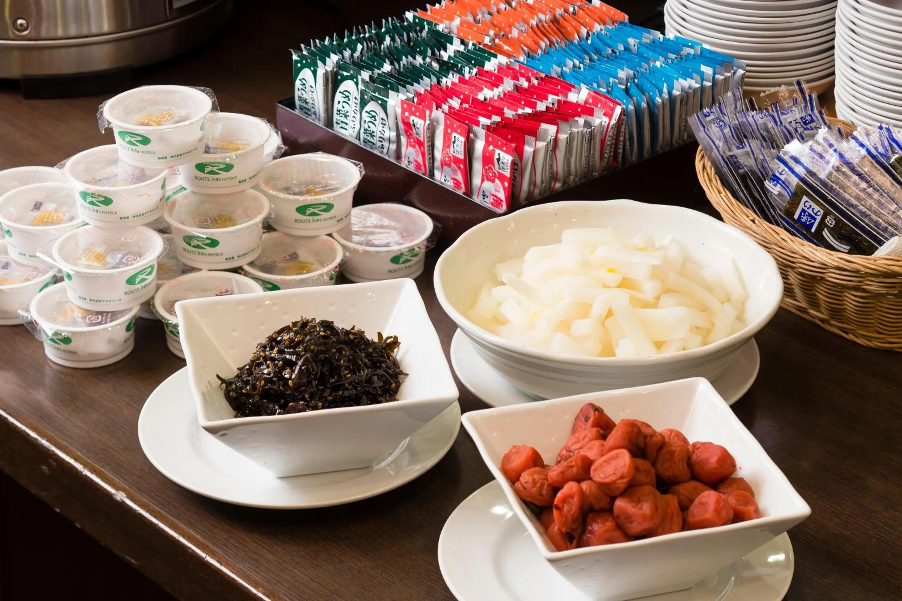 Buffet breakfast in Ark Hotel Osaka Shinsaibashi -ROUTE INN HOTELS-