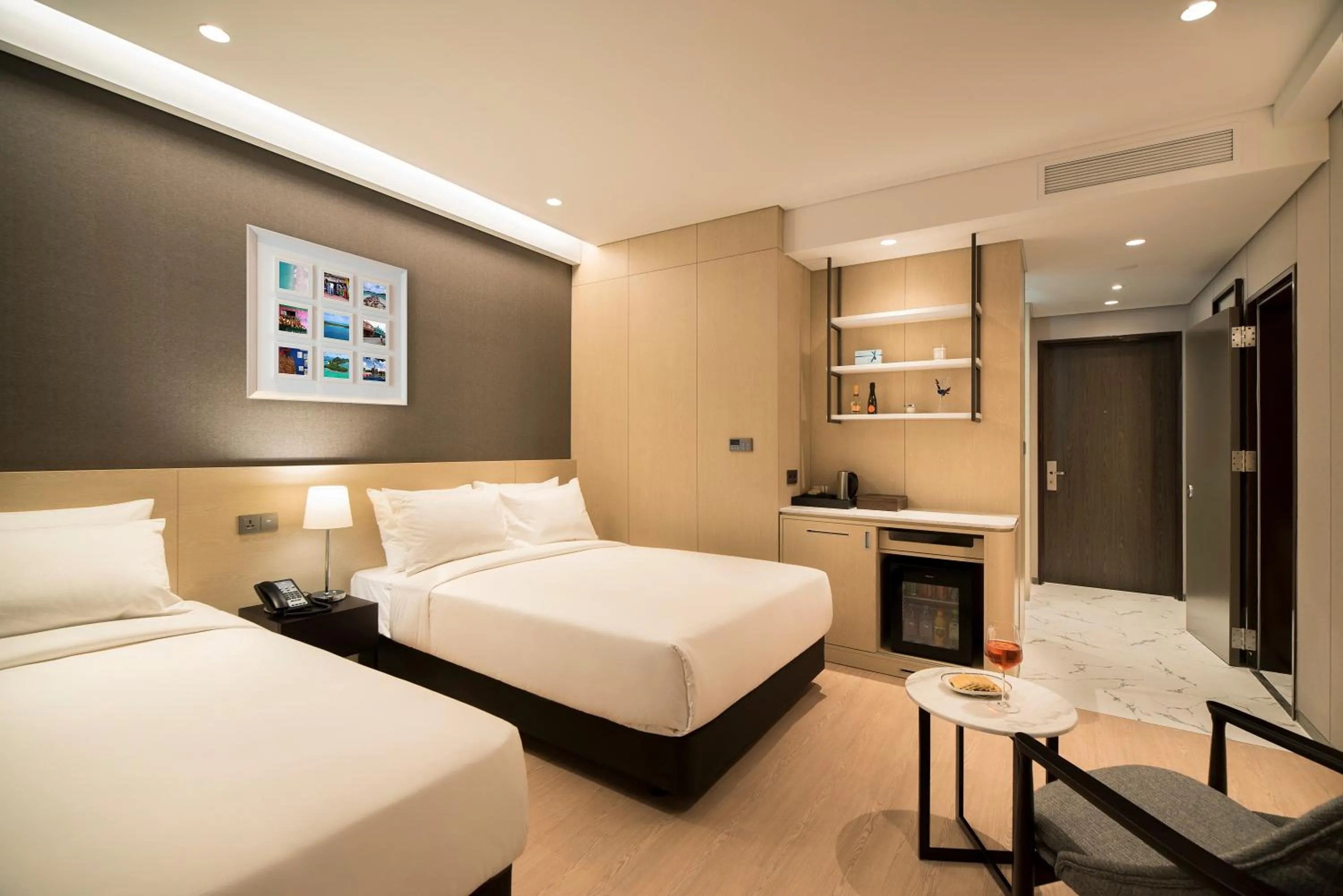 Decorative detail, Bed in St. John's Hotel