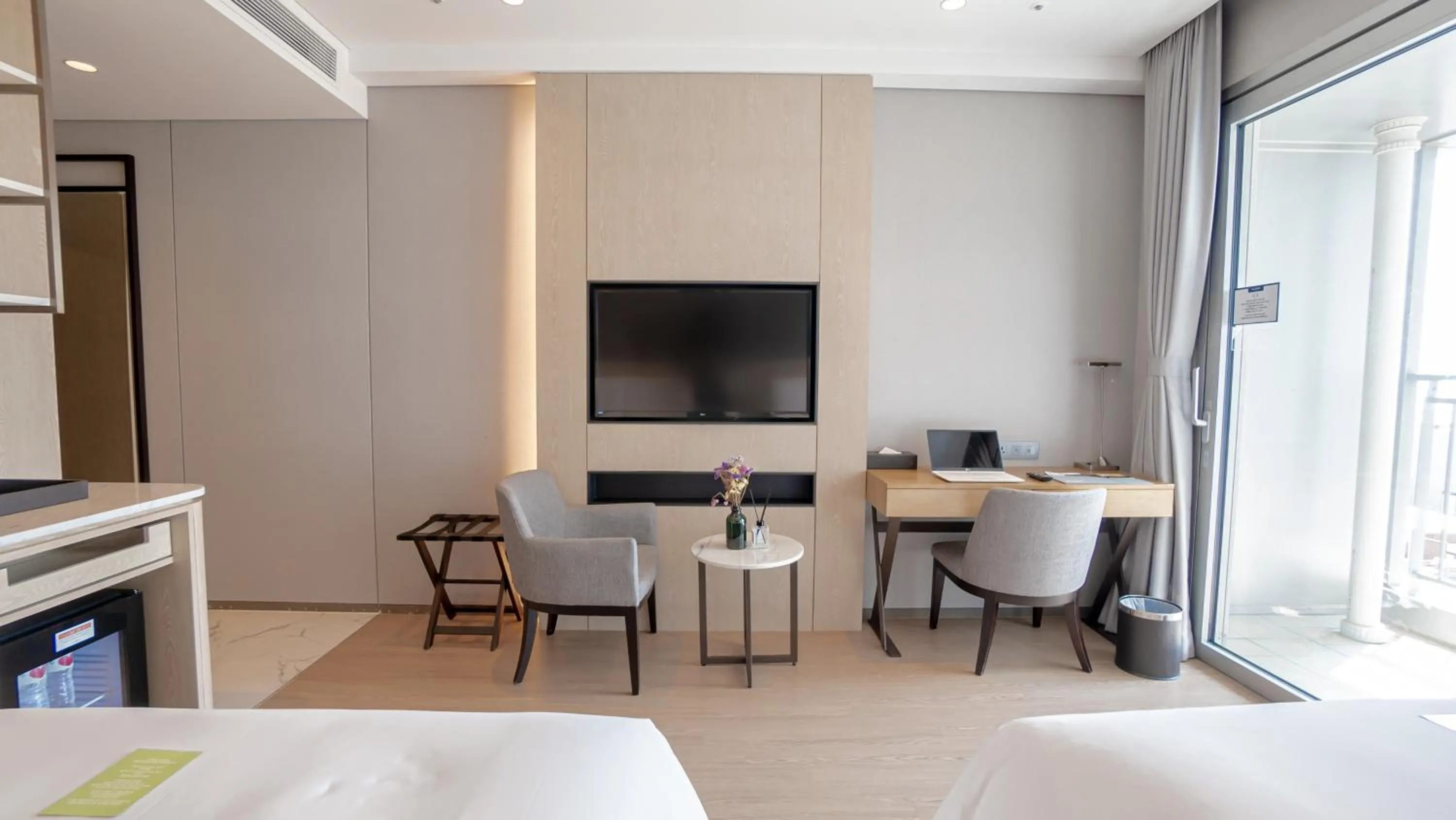 Decorative detail, Bed in St. John's Hotel