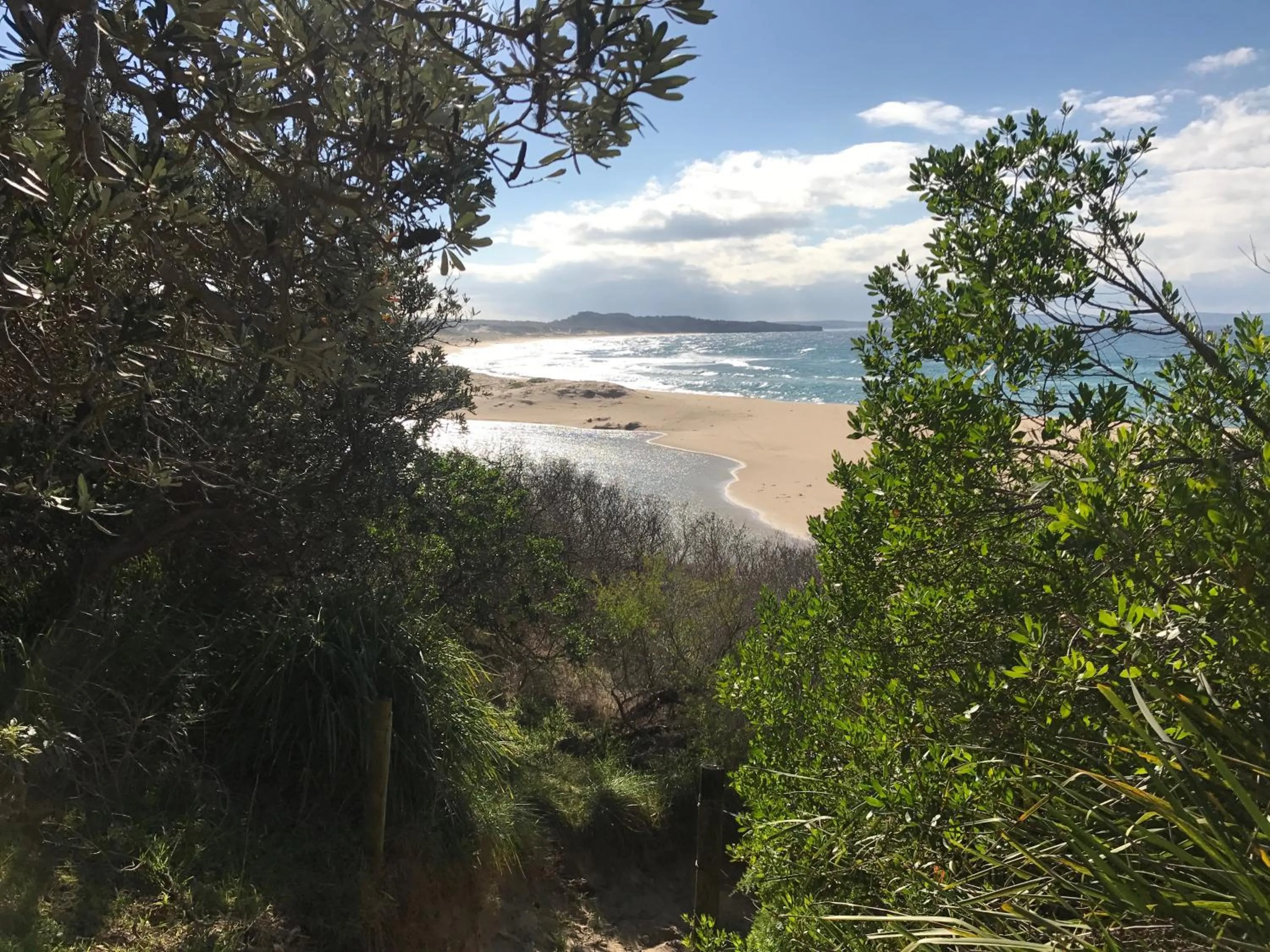 Beach in Surfside Cudmirrah Beach