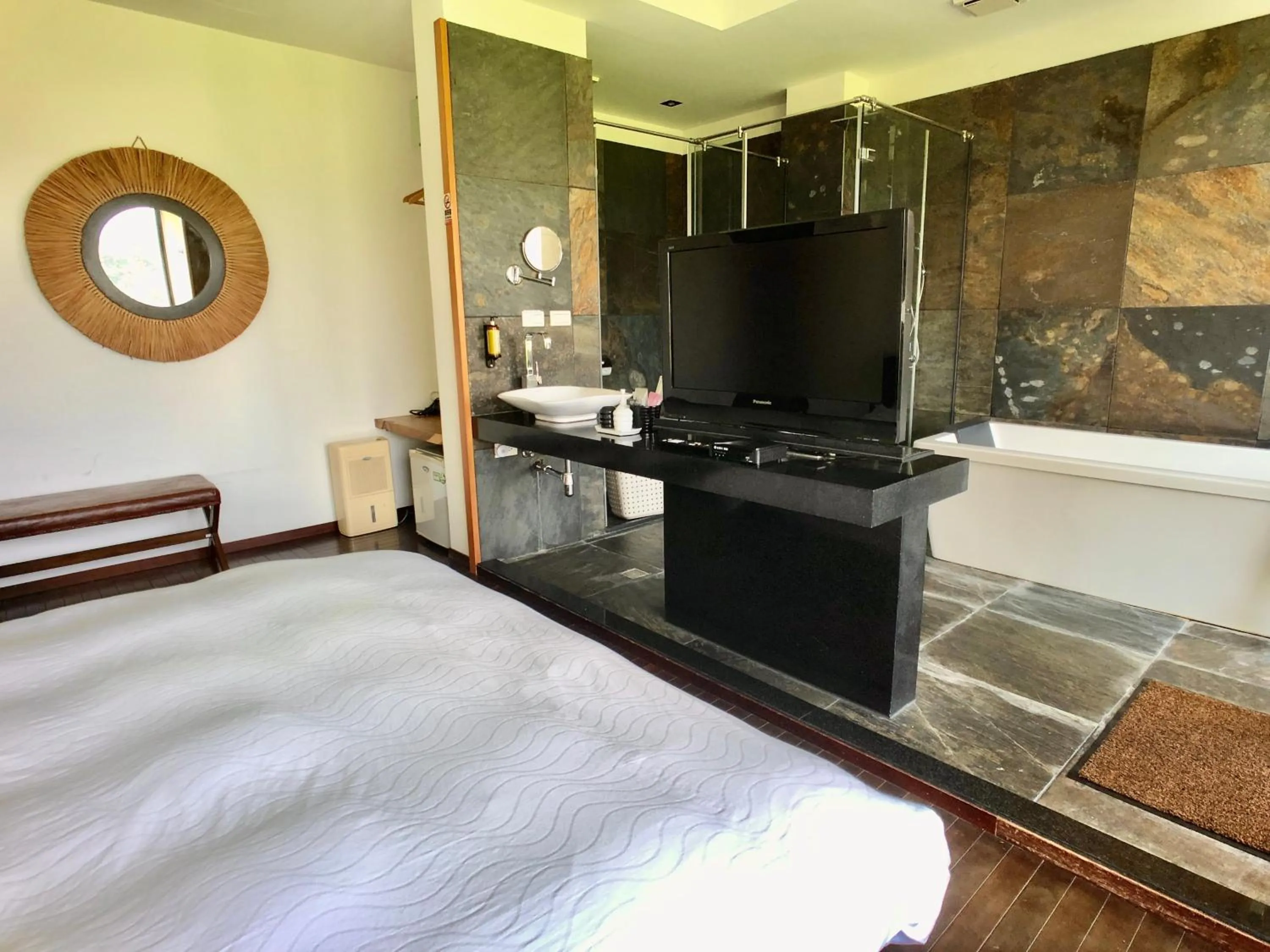 TV and multimedia, Bed in Aqua Star Villa Homestay