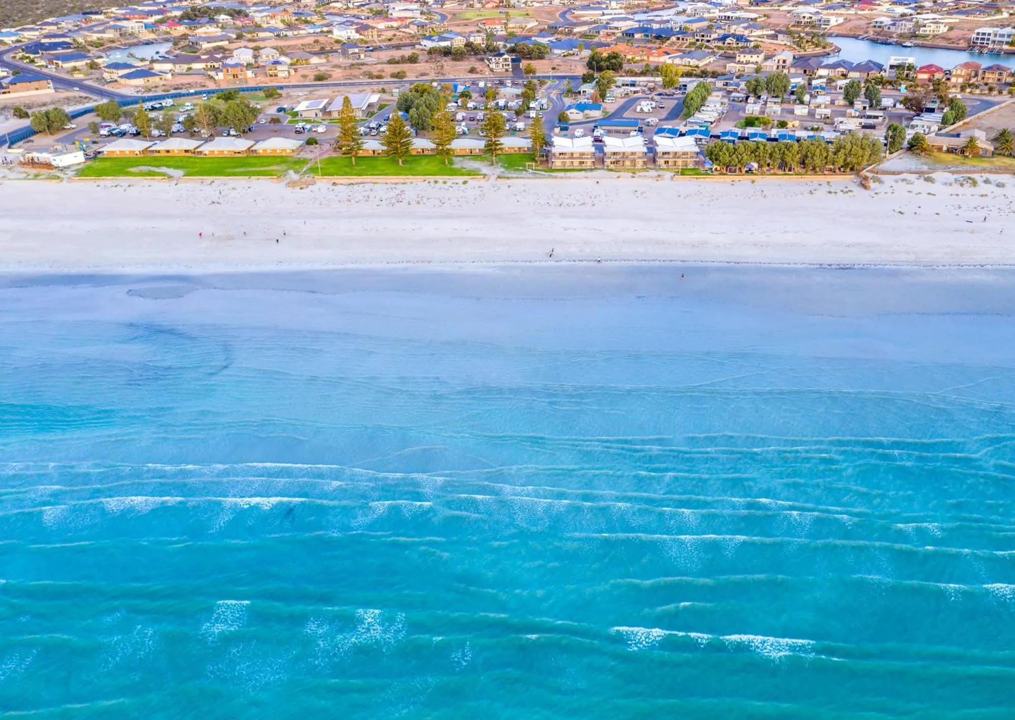 Beach in Wallaroo Holiday Park
