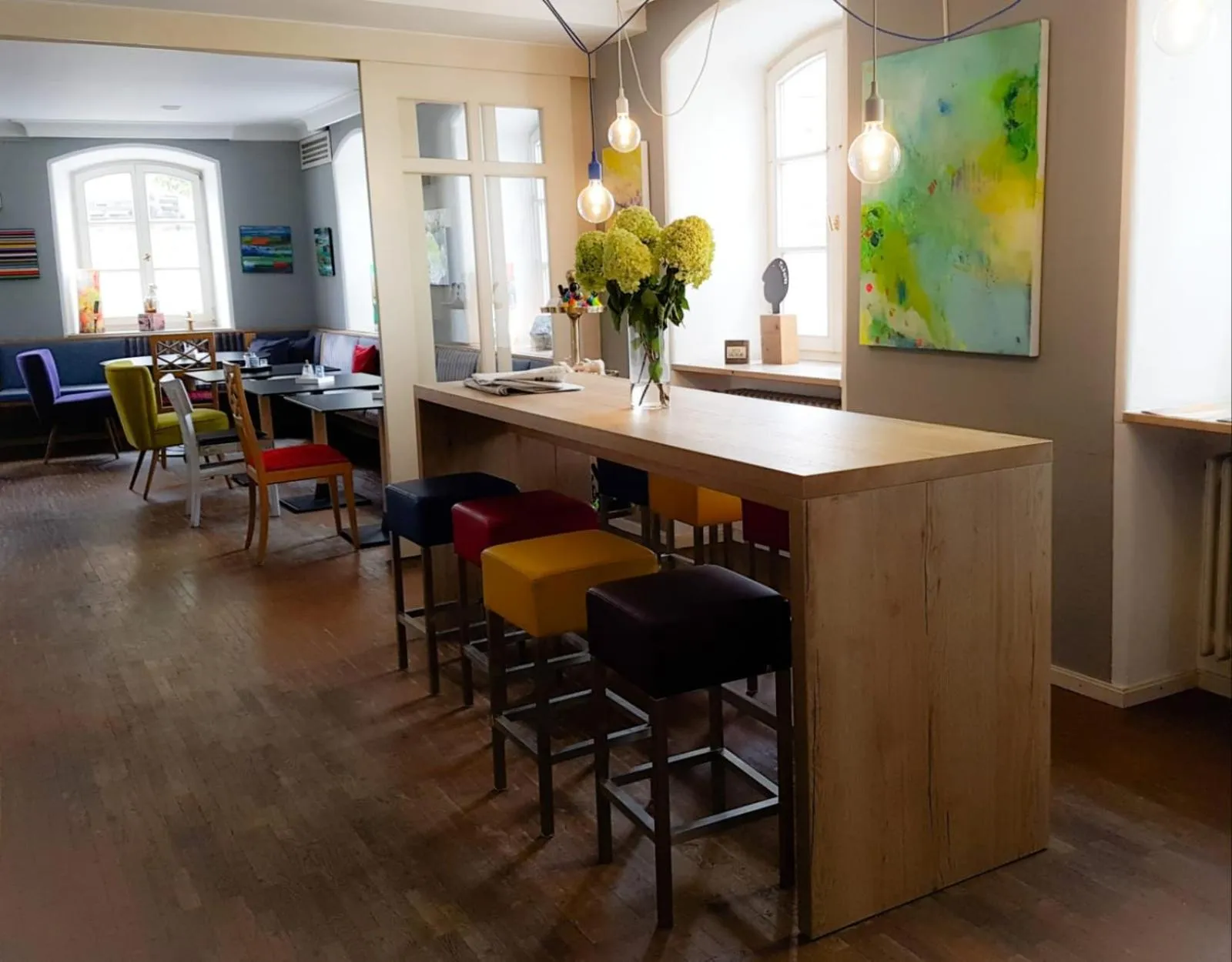 Seating area in Hotel Bergbauer mit Late-Self-Check-IN