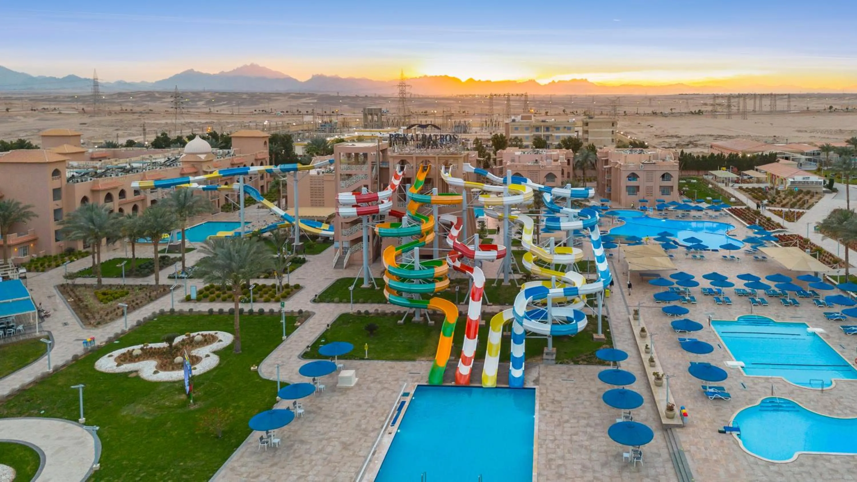 Bird's eye view in Pickalbatros Aqua Park Resort - Hurghada