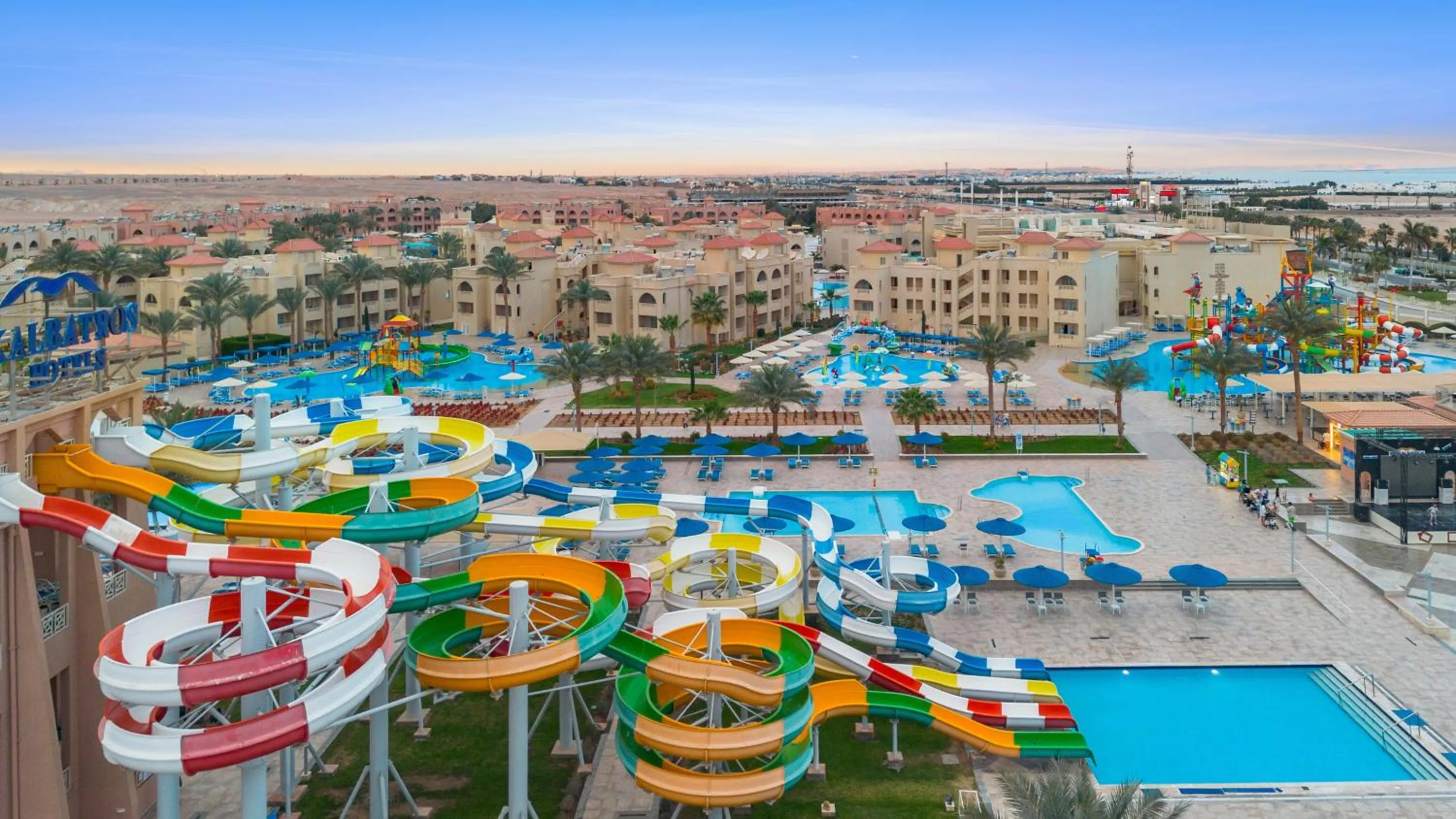Bird's eye view in Pickalbatros Aqua Park Resort - Hurghada