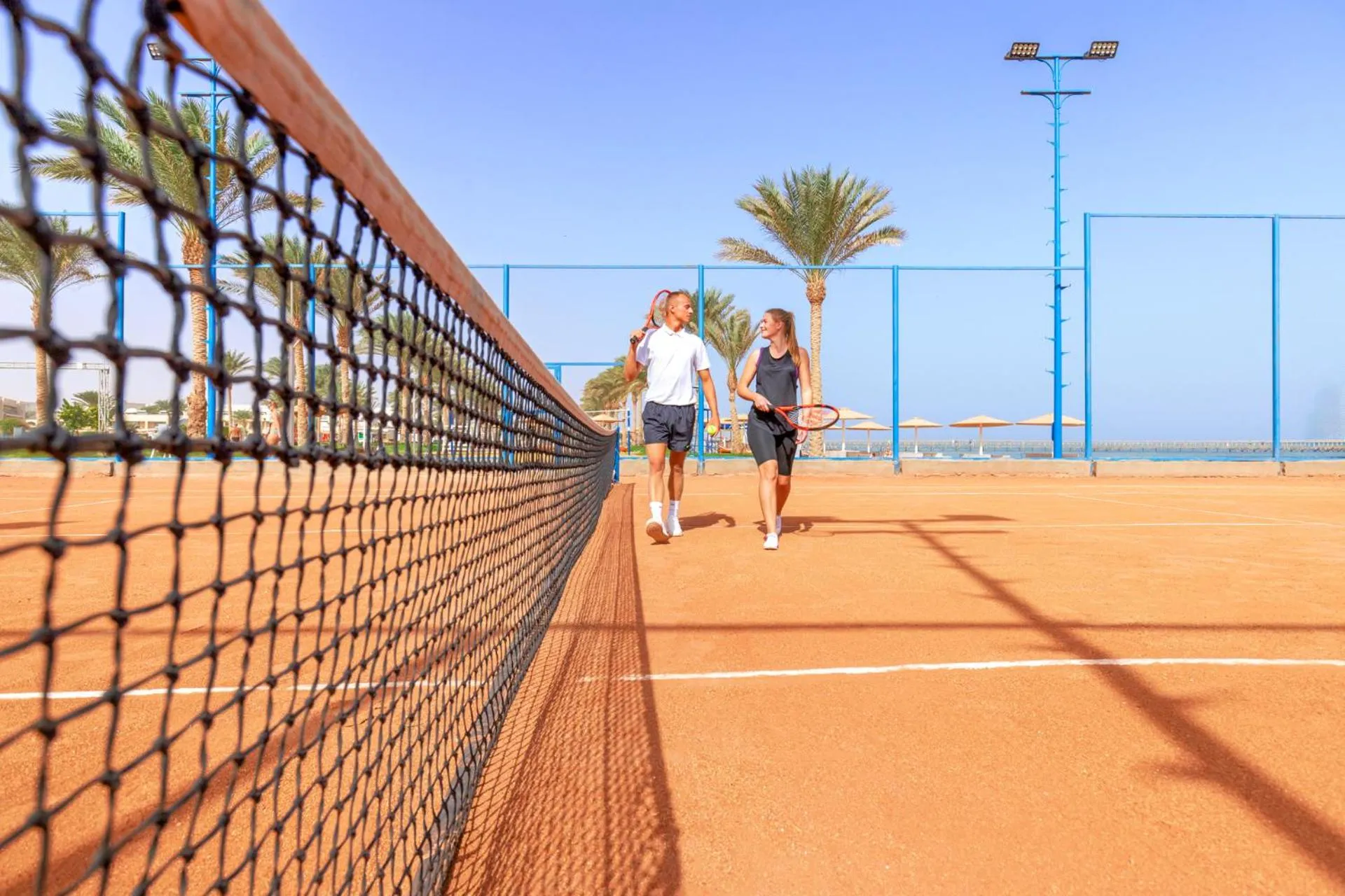Tennis court in Pickalbatros Royal Moderna Sharm "Aqua Park"- All inclusive