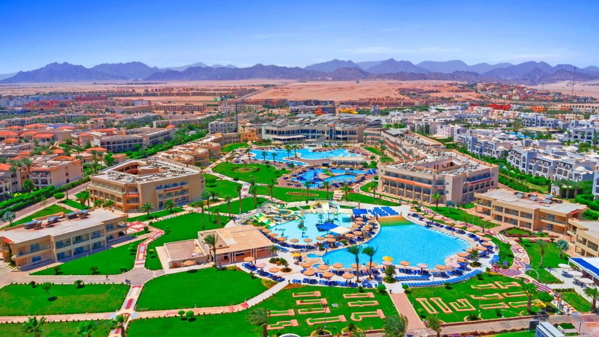 Bird's eye view in Pickalbatros Royal Moderna Sharm "Aqua Park"- All inclusive