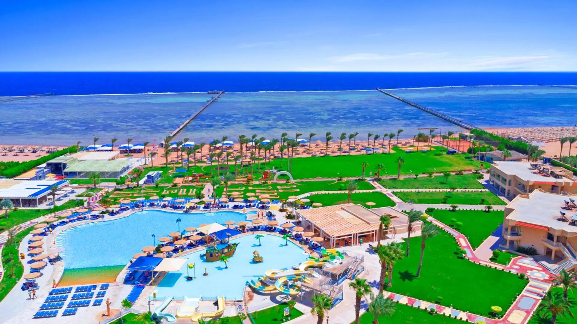 Bird's eye view in Pickalbatros Royal Moderna Sharm "Aqua Park"- All inclusive