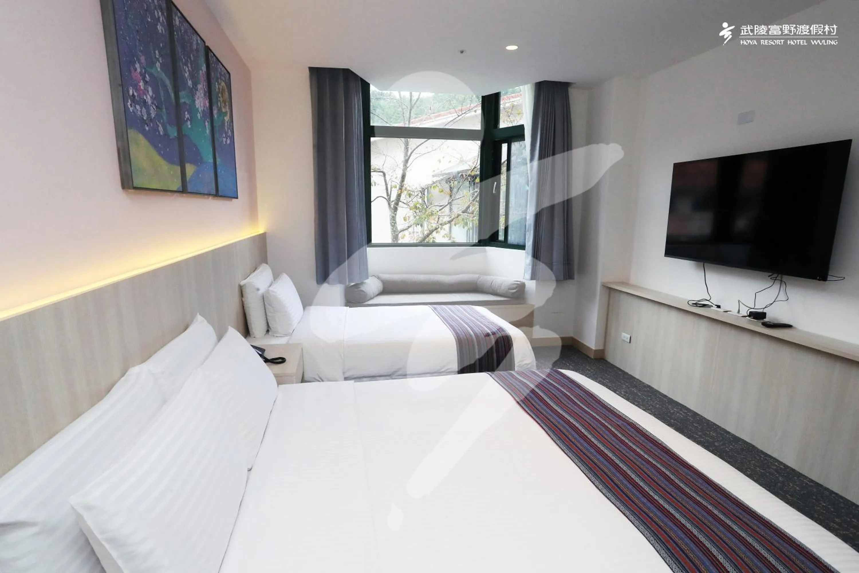 Photo of the whole room, Bed in Hoya Resort, Wuling