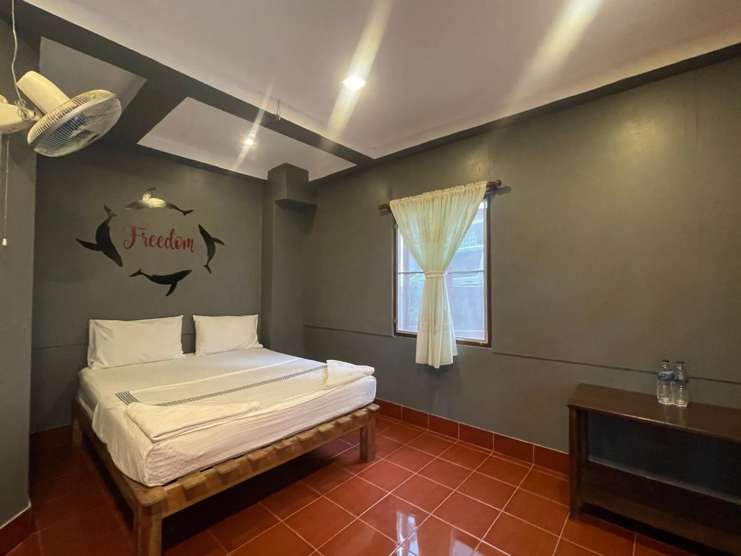 Bed in Big Fish Resort Koh Tao Bed in Big Fish Resort Koh Tao