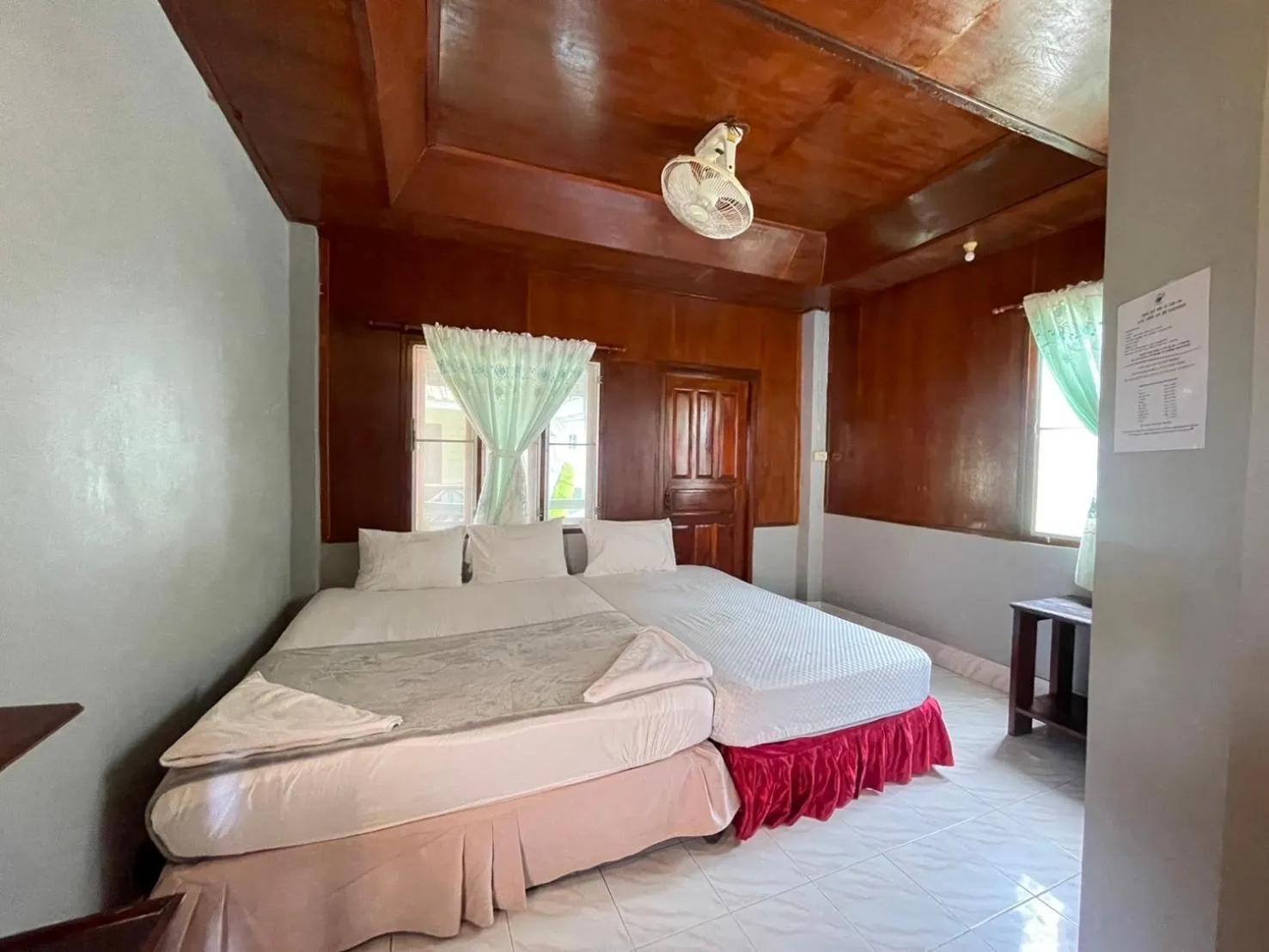 Bed in Big Fish Resort Koh Tao