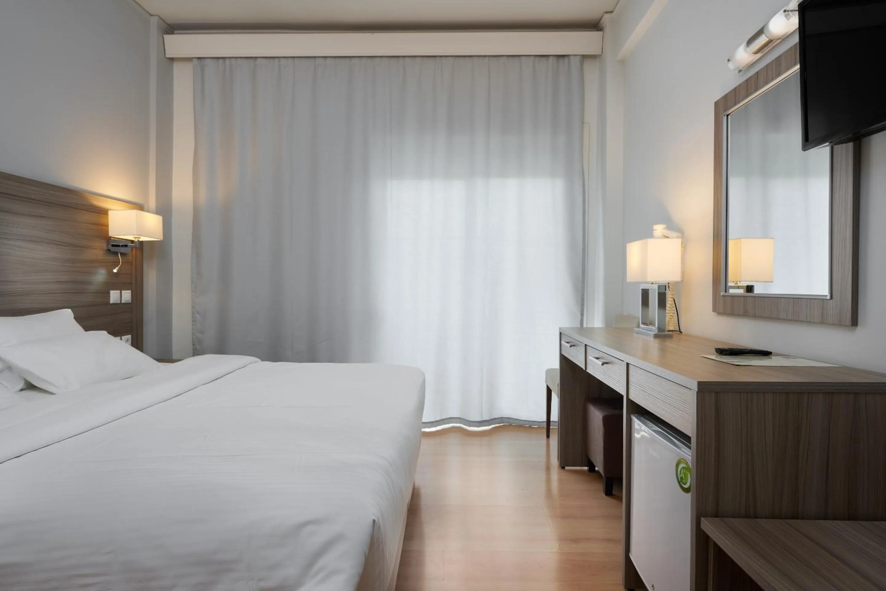 Bed in Byzantio Hotel