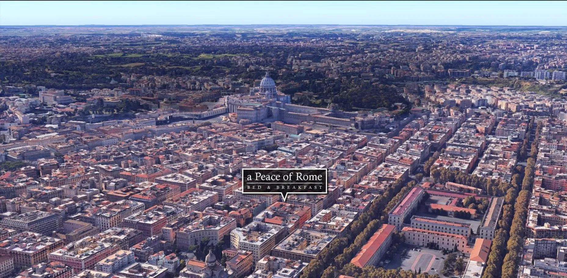 Bird's eye view in A Peace Of Rome B&B