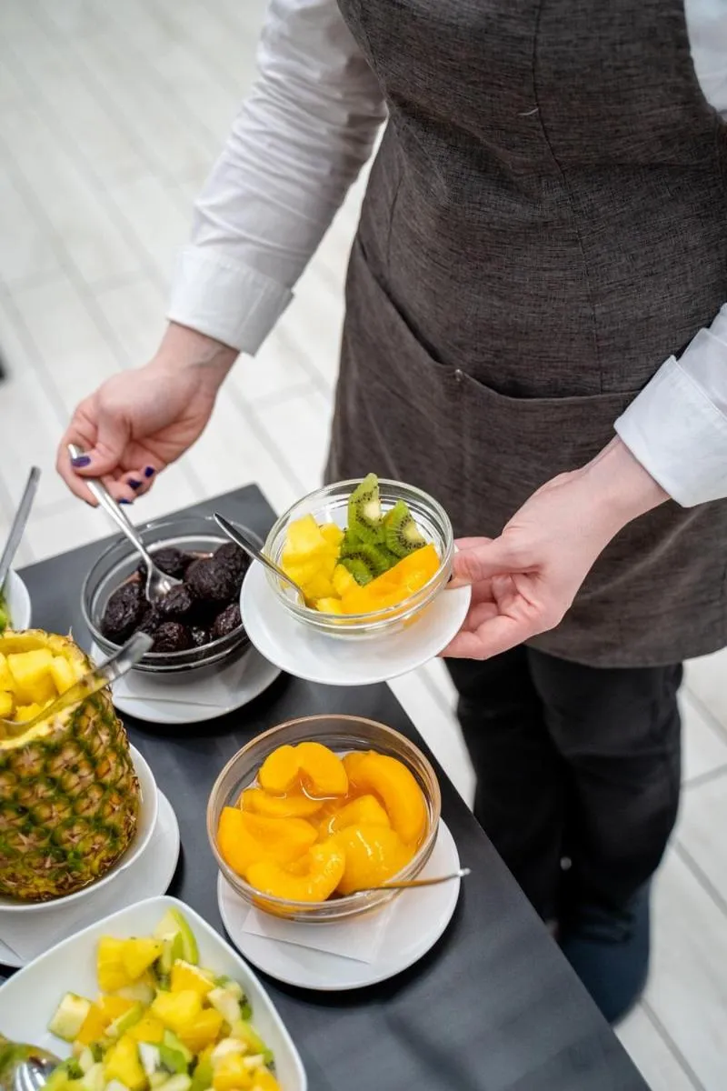 Buffet breakfast in Hotel Giotto