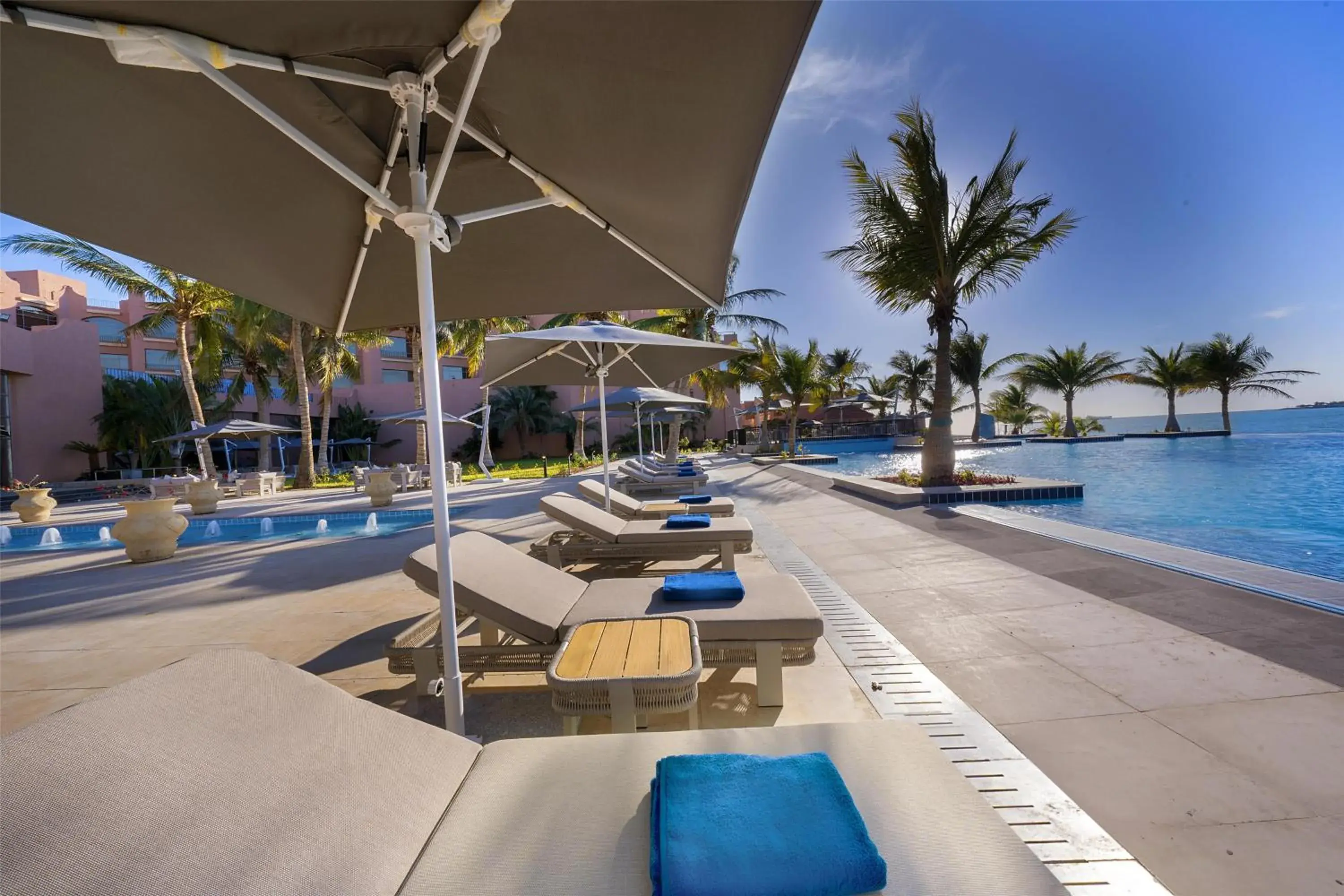 Pool view in Kempinski Hotel & Resort Sariya Yanbu Red Sea Pool view in Kempinski Hotel & Resort Sariya Yanbu Red Sea